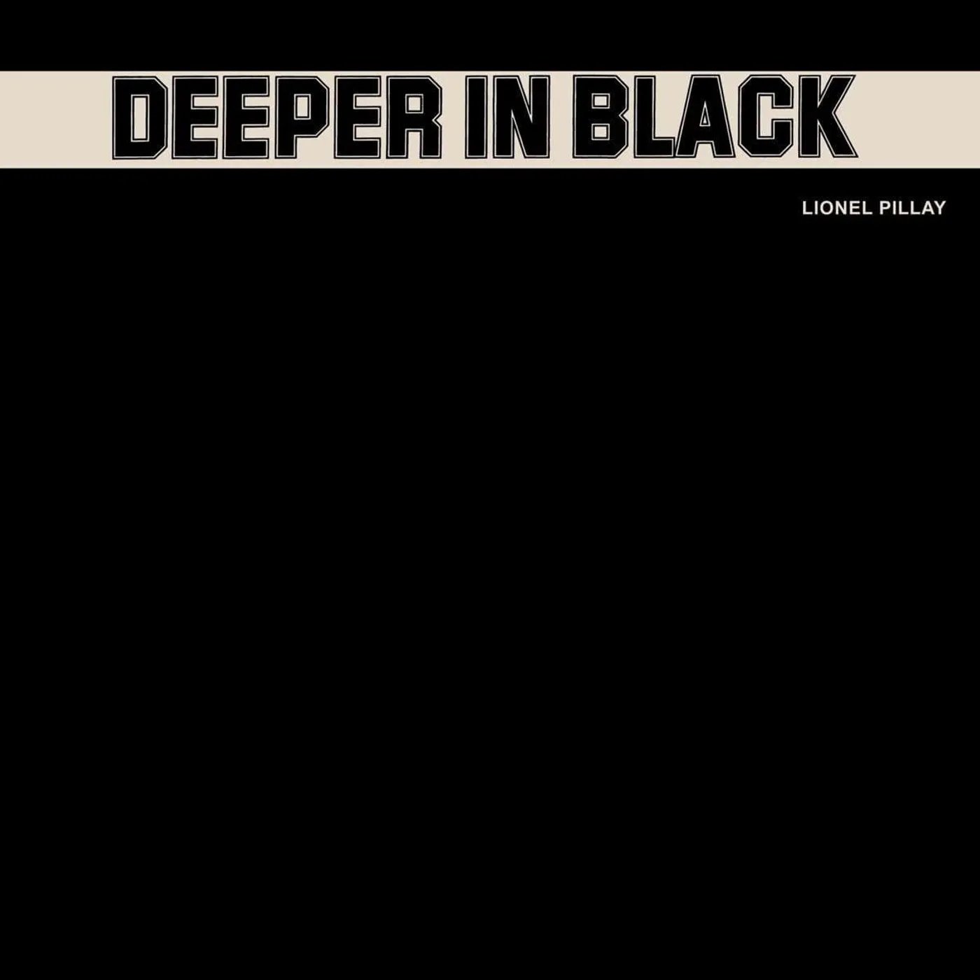 Lionel Pillay Deeper in Black Vinyl Record
