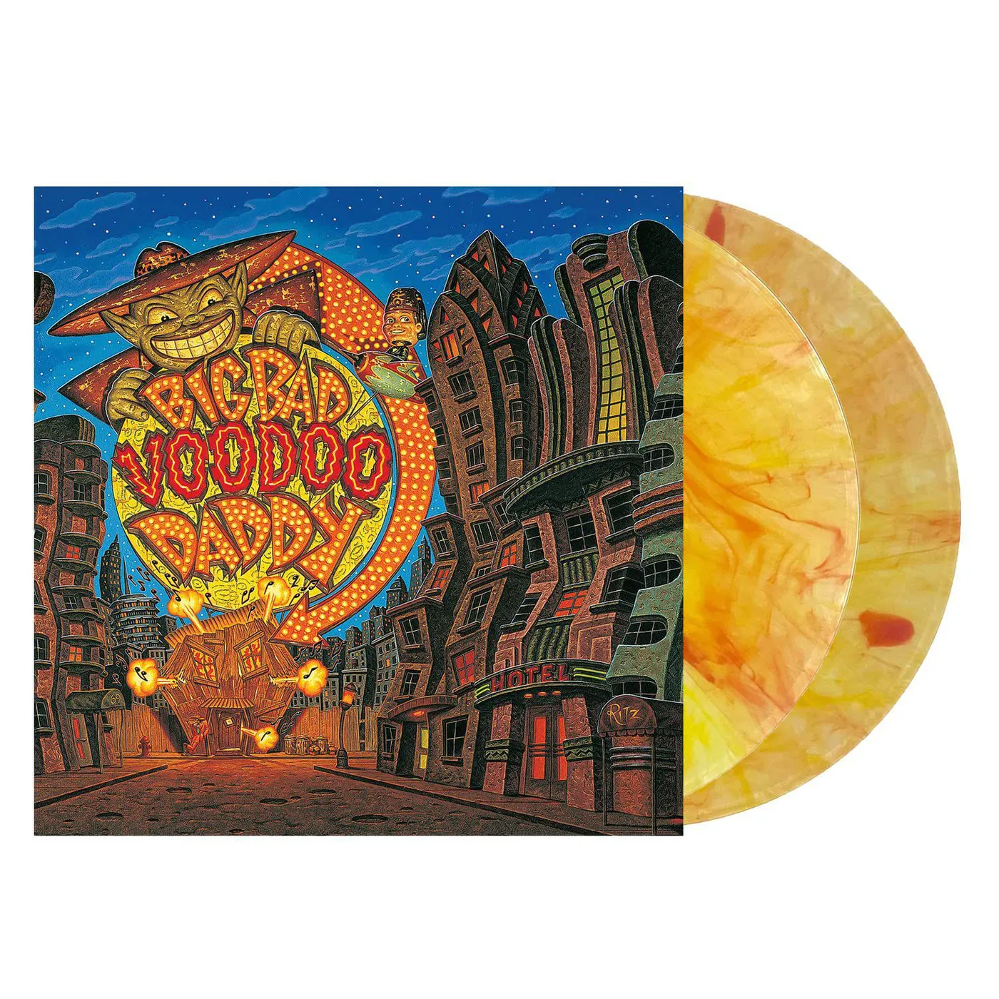 Big Bad Voodoo Daddy (Americana Deluxe)—25th Anniversary (Clear W/ Red & Yellow Swirl/2LP) Vinyl Record