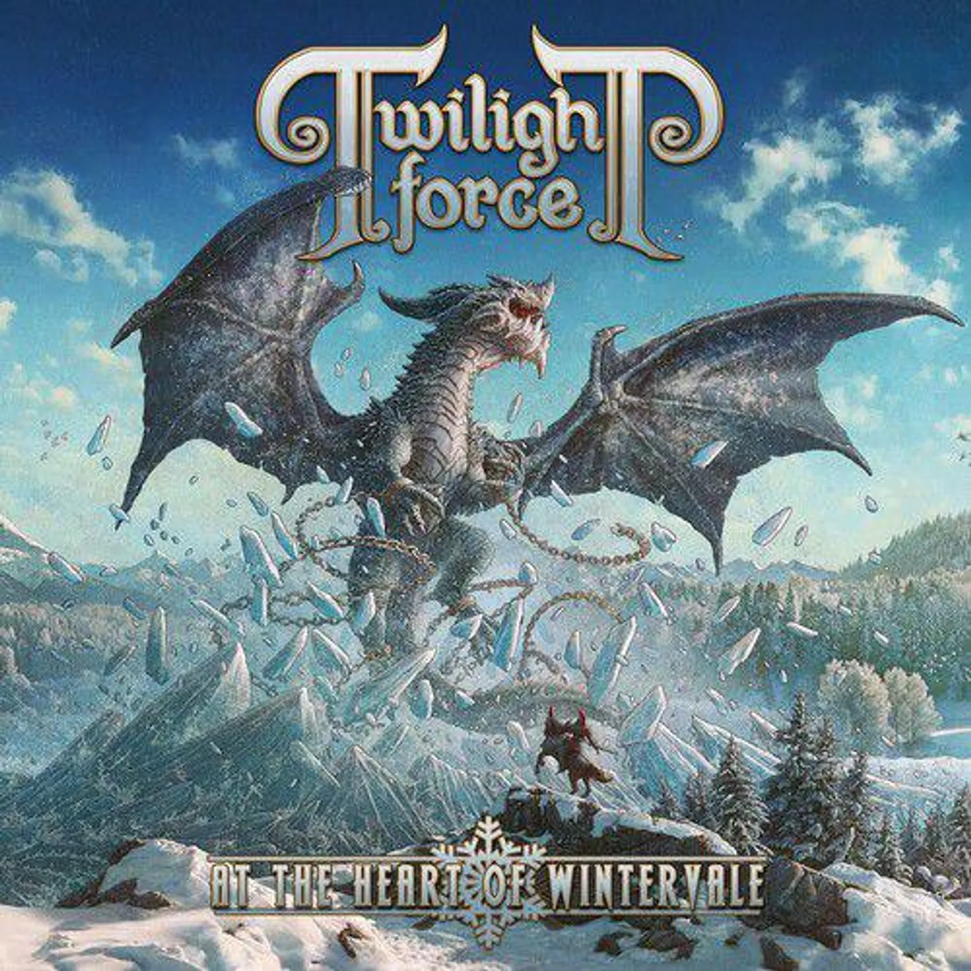 Twilight Force AT THE HEART OF WINTERVALE (ICE BLUE VINYL) Vinyl Record