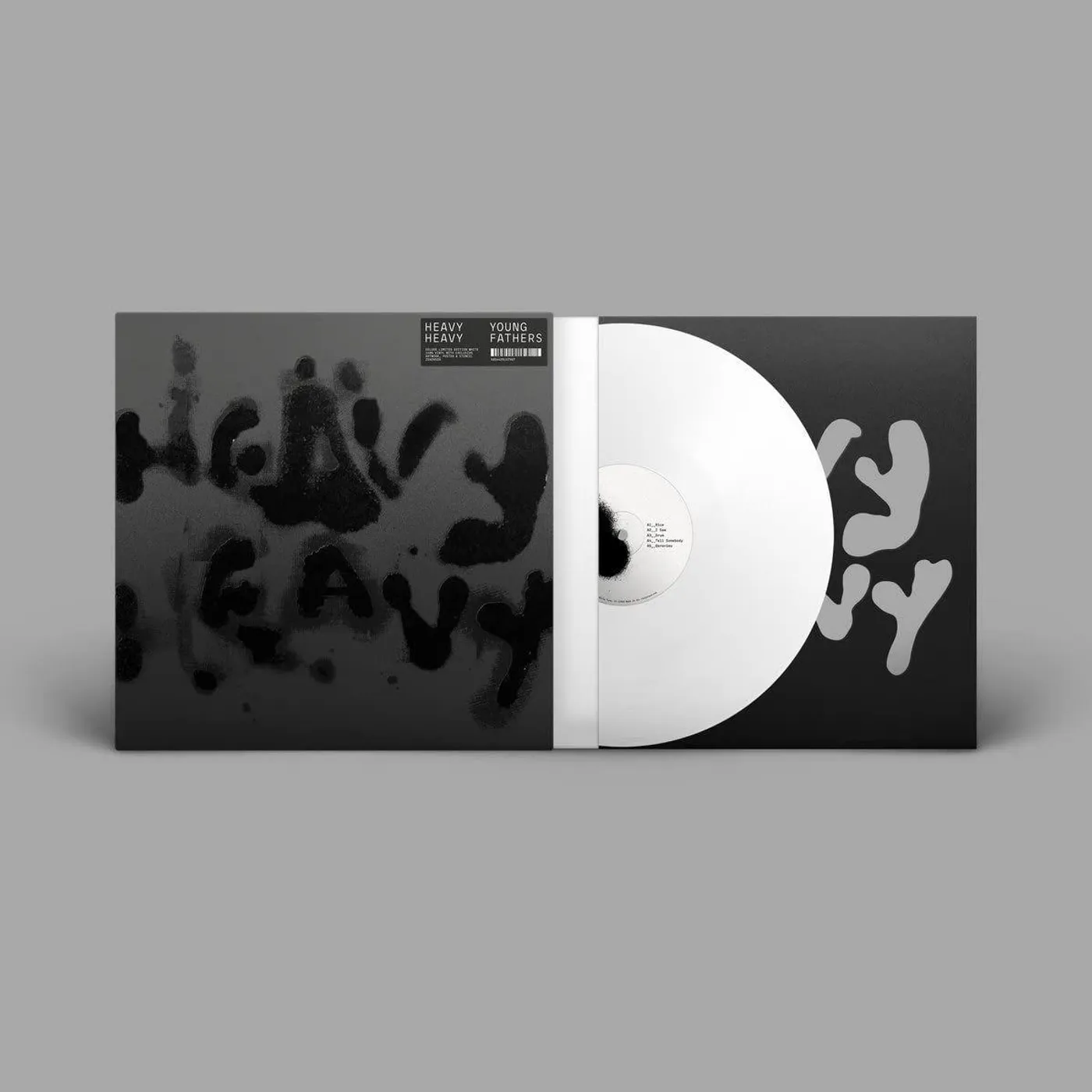 Young Fathers HEAVY HEAVY (WHITE VINYL, BLACK SLEEVE/140G) Vinyl Record