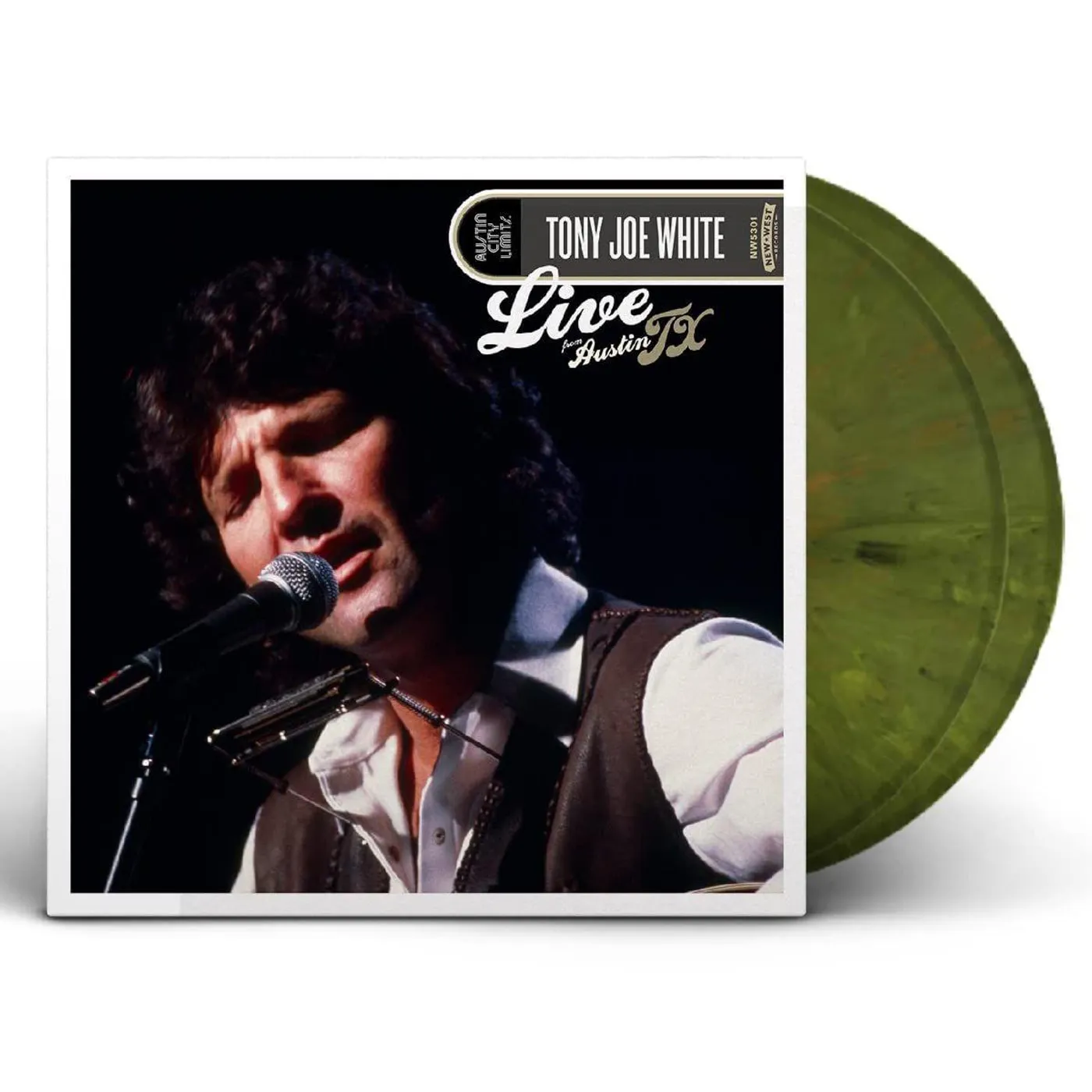 Tony Joe White LIVE FROM AUSTIN, TX (SWAMP COLOR VINYL) Vinyl Record