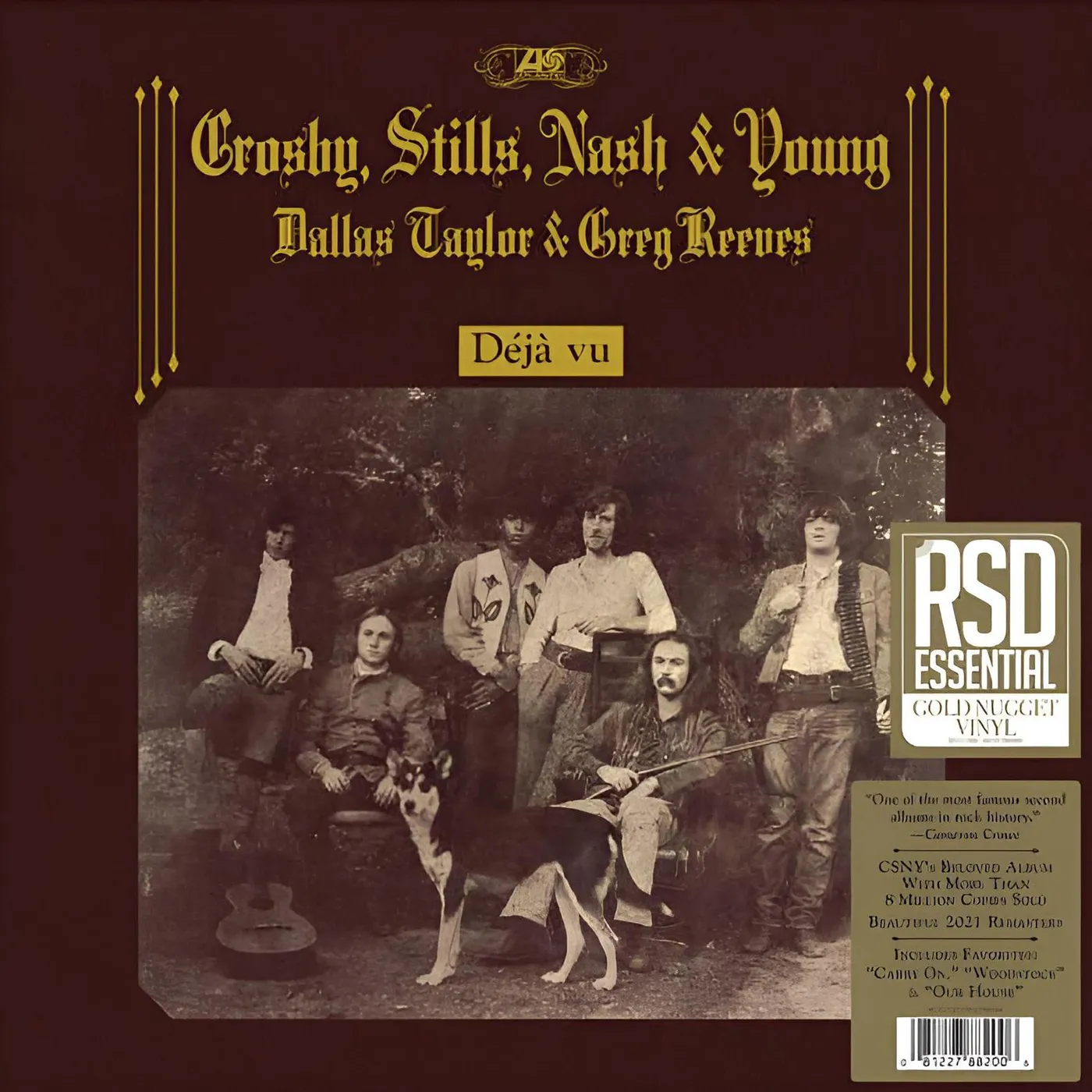 Crosby, Stills, Nash & Young Déjà Vu (RSD Essentia/Gold) Vinyl Record 