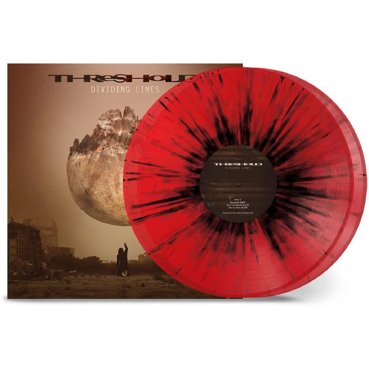 Threshold DIVIDING LINES (TRANSPARENT RED W/ BLACK SPLATTER VINYL) Vinyl Record