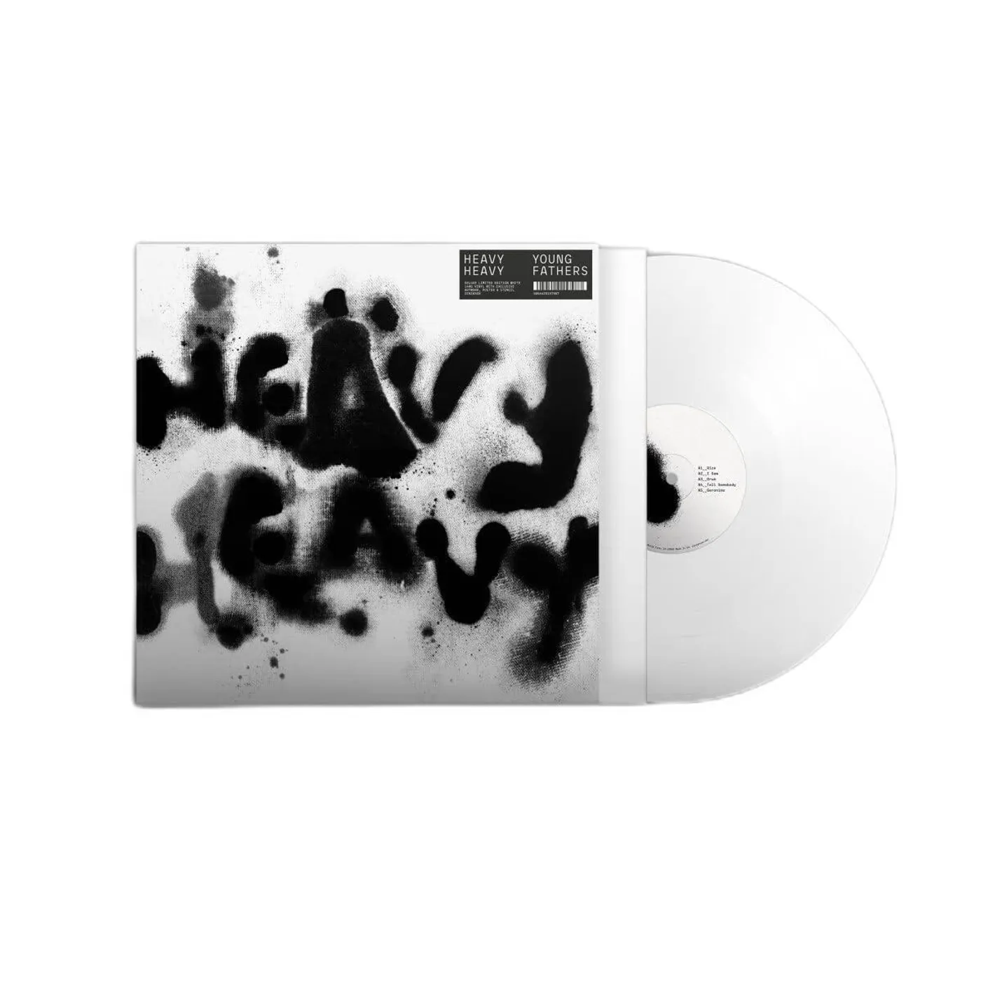 Young Fathers Heavy Heavy (White/White Sleeve/140g/Deluxe) Vinyl Record