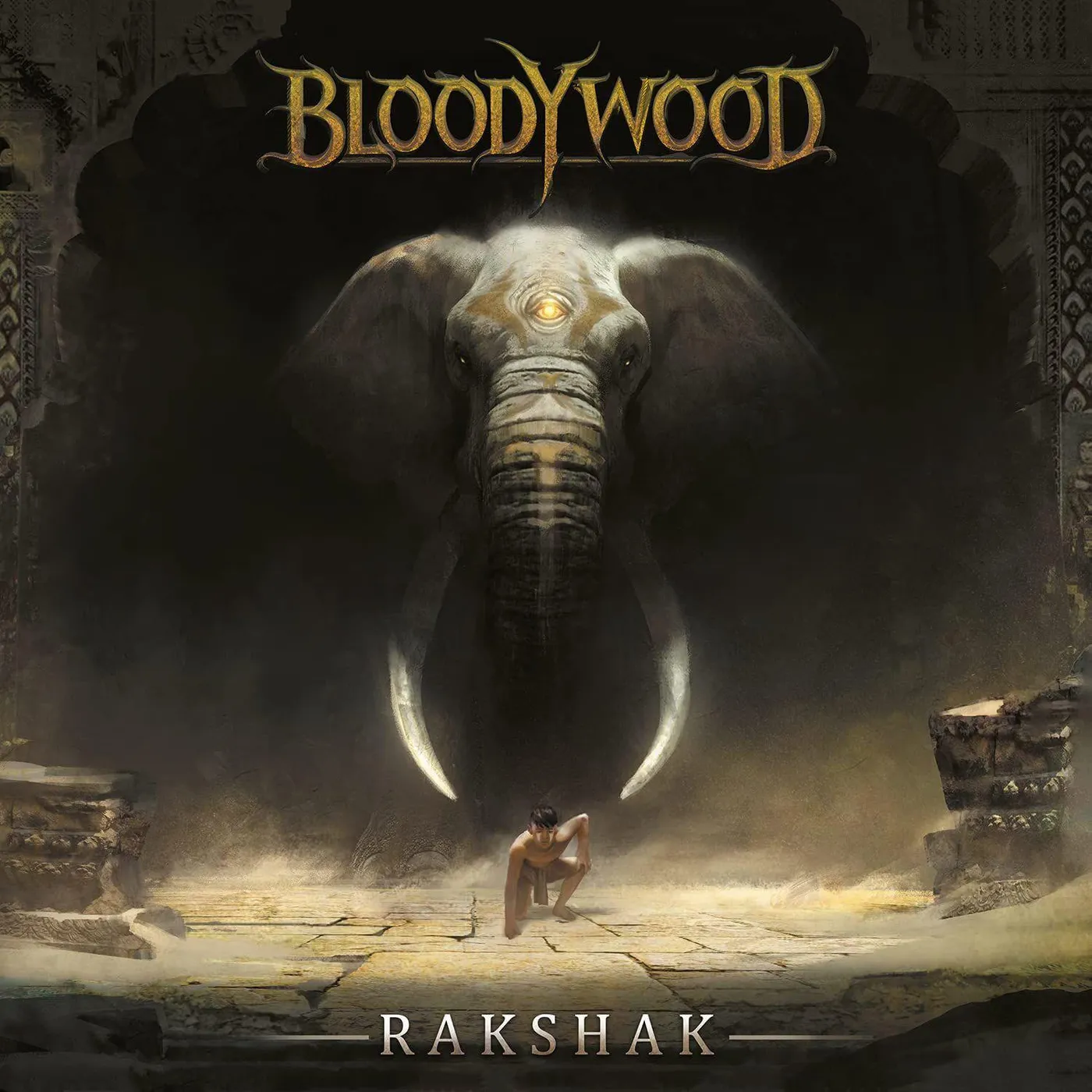 Bloodywood Rakshak (White/Blue/Black Marbled) Vinyl Record