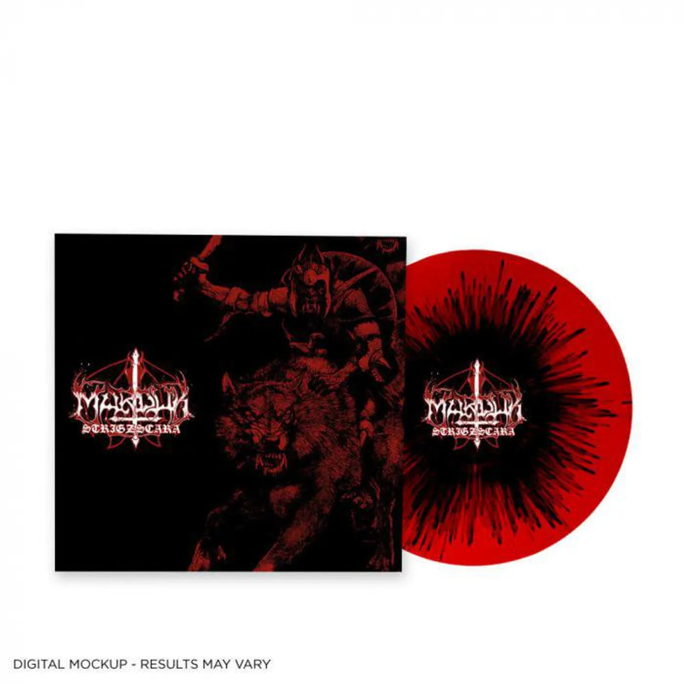 Marduk Strigzscara Warlof Live 1993 (Red/black Splatter) Vinyl Record