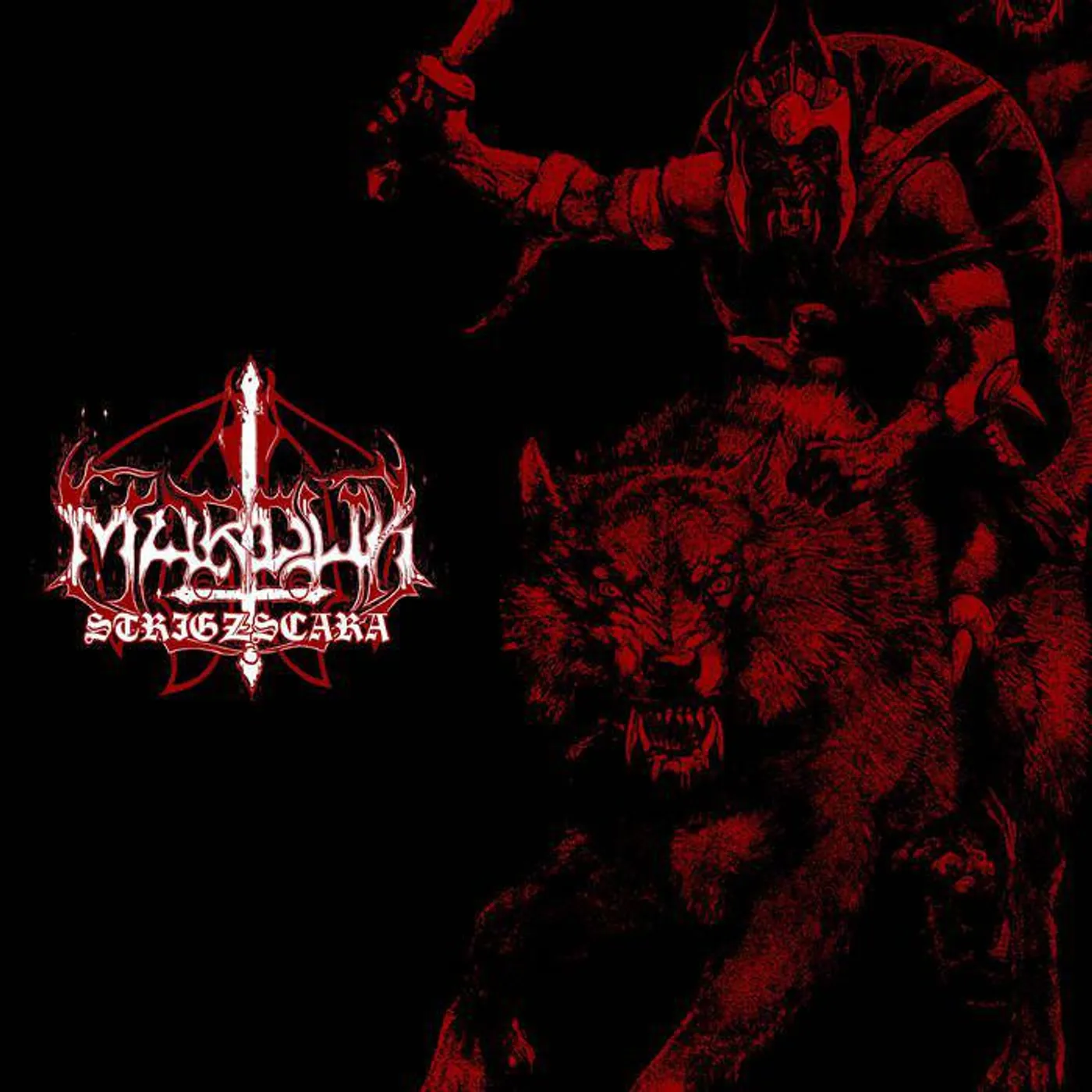 Marduk Strigzscara Warlof Live 1993 (Red/black Splatter) Vinyl Record