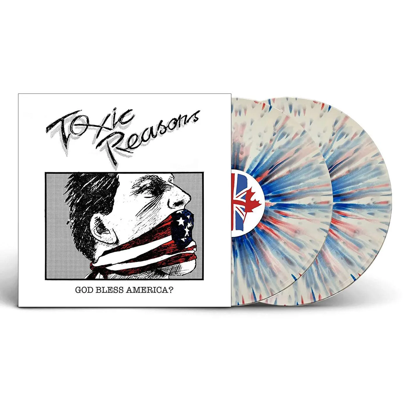 Toxic Reasons God Bless America? (Red,white & Blue Splatter Vinyl/2LP) Vinyl Record