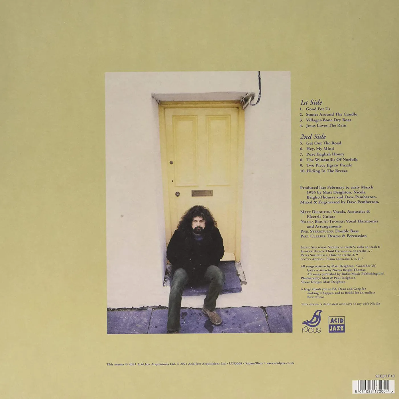 Matt Deighton VILLAGER Vinyl Record