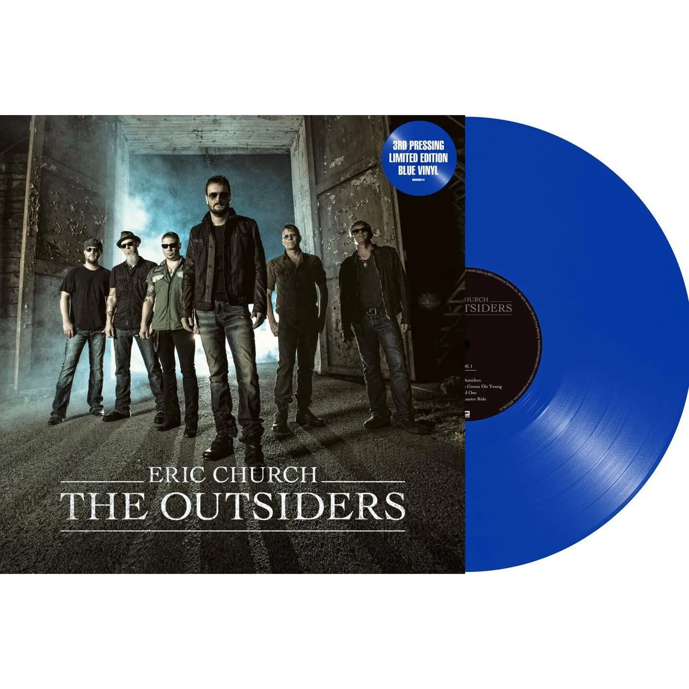 Eric Church OUTSIDERS (BLUE VINYL/2LP) Vinyl Record