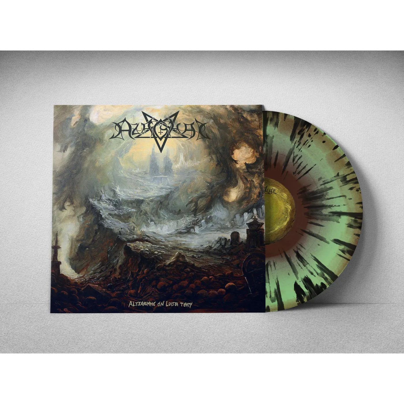 Azaghal ALTTARIMME ON LUISTA TEHTY (OPAQUE DOUBLE MINT / BROWN SWIRL W/ BLACK SPLATTER VINYL) Vinyl Record