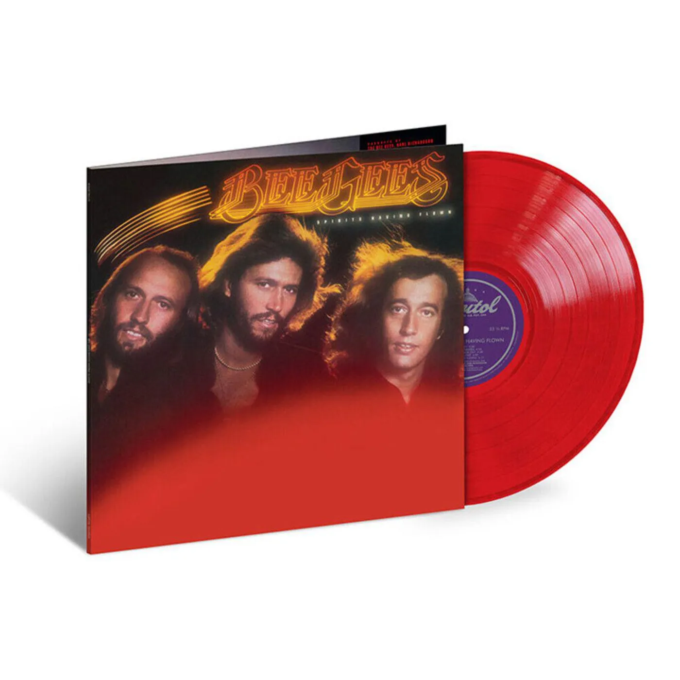Bee Gees Spirits Having Flown (Translucent Red) Vinyl Record