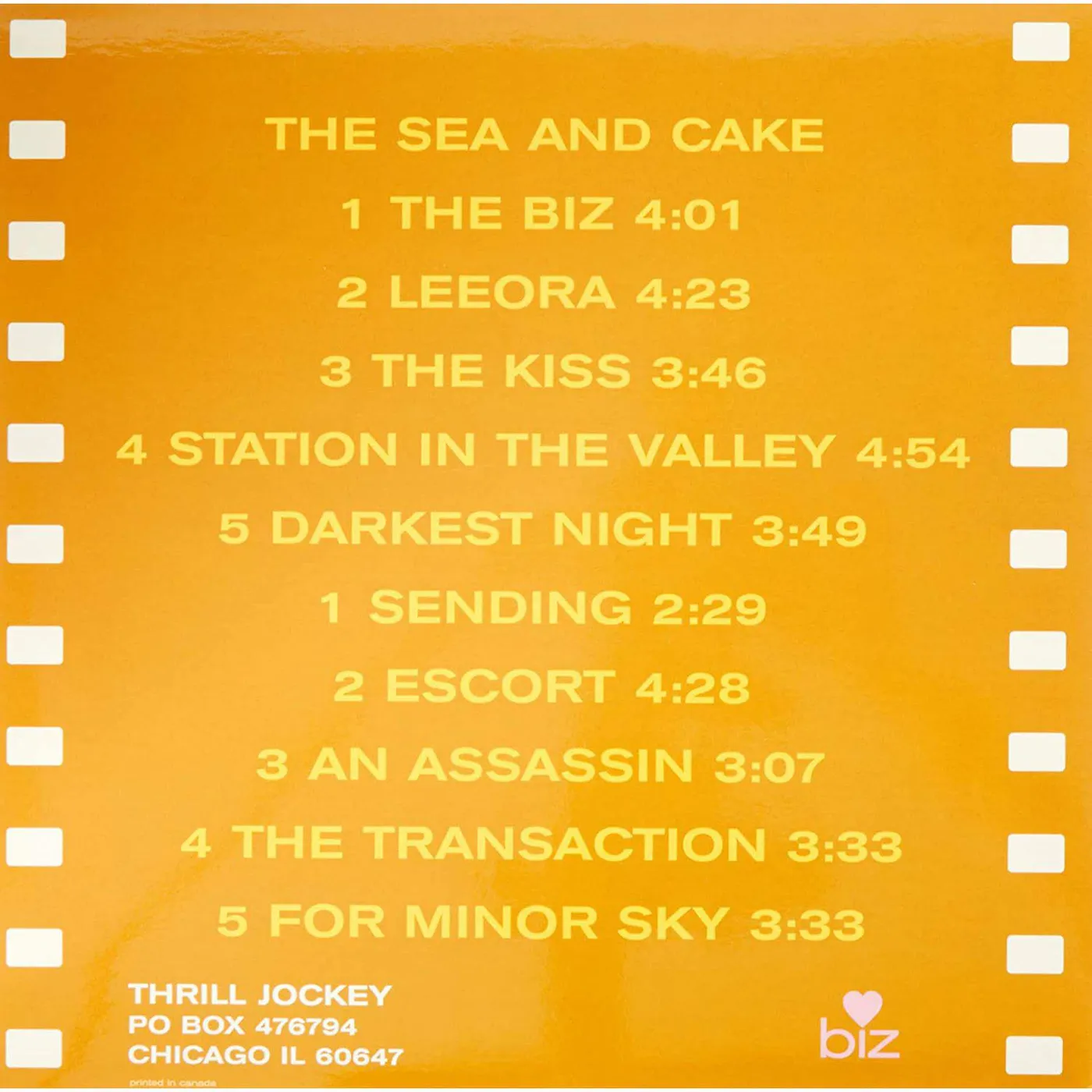 The Sea and Cake The Biz (Colored) Vinyl Record