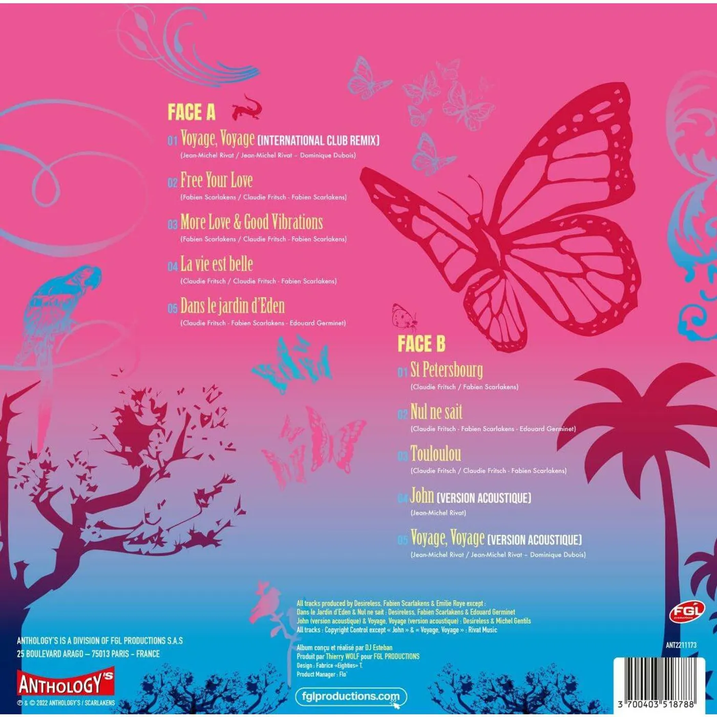 Desireless VOYAGE, VOYAGE (PINK VINYL) Vinyl Record