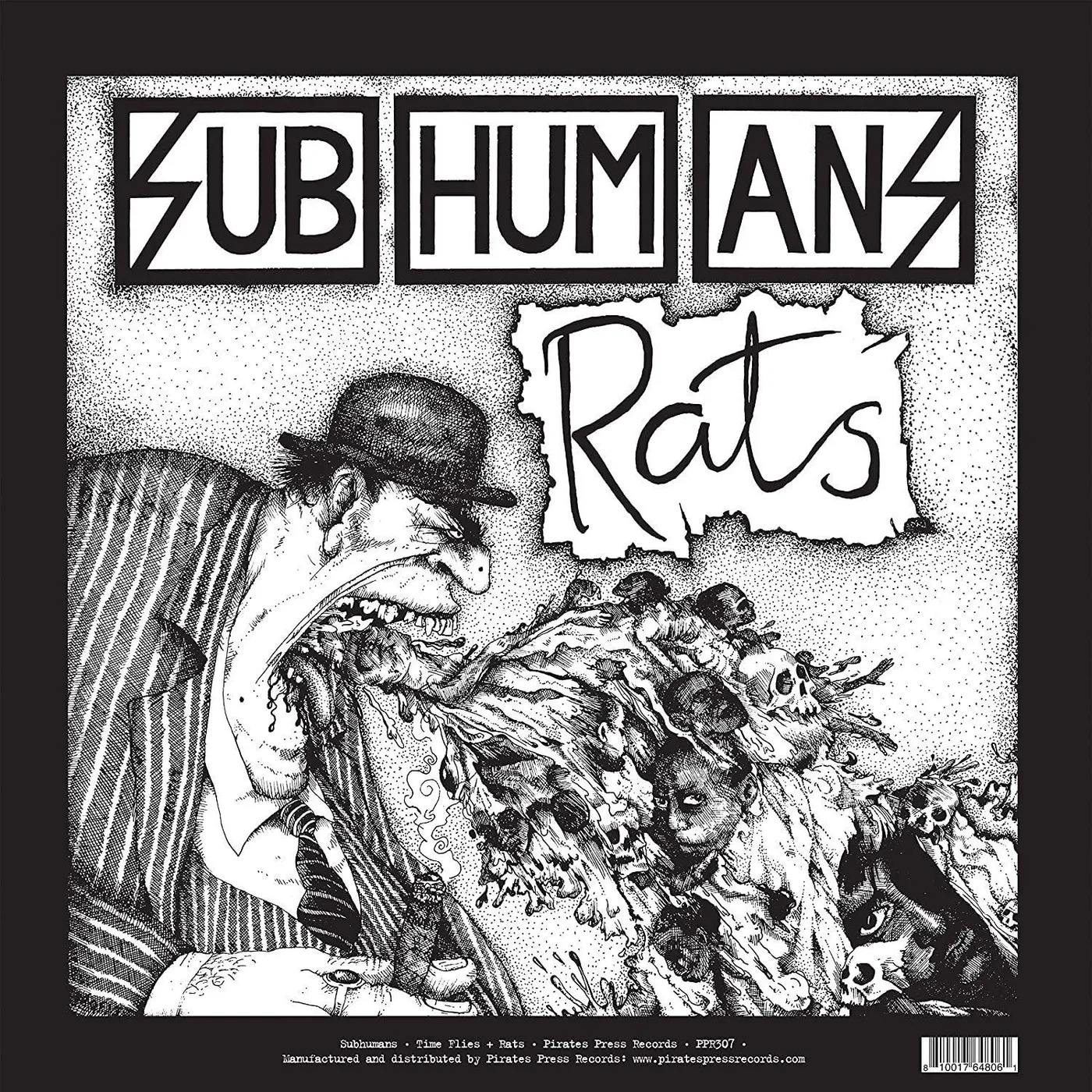 Subhumans Time Flies & Rats (Red) Vinyl Record