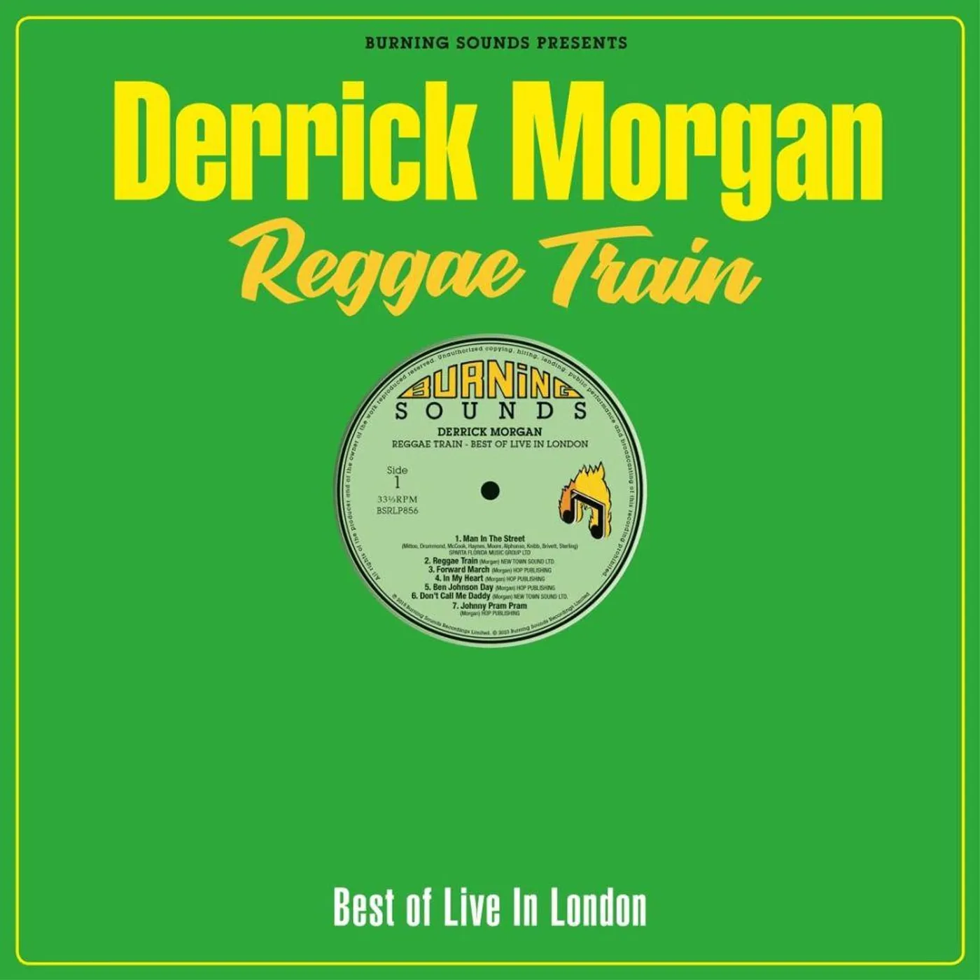 Derrick Morgan Reggae Train - Best Of Live In London Vinyl Record