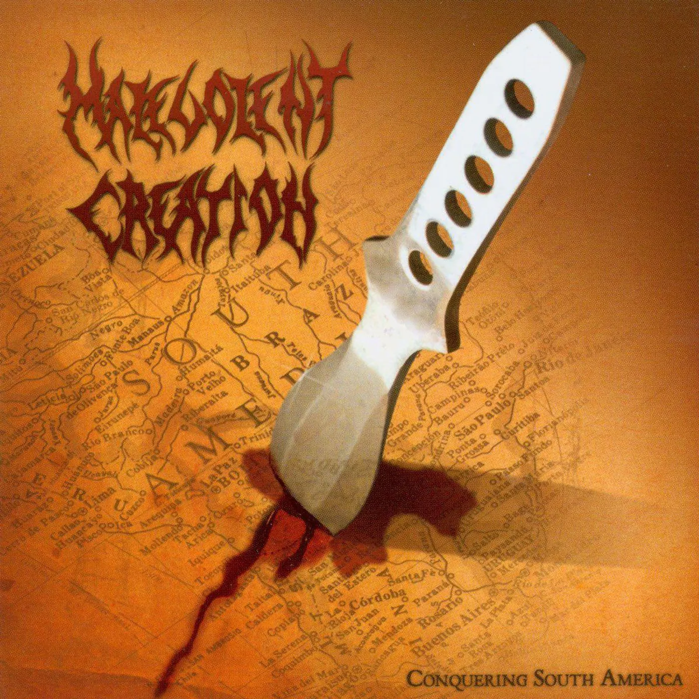 Malevolent Creation CONQUERING SOUTH AMERICA (RED VINYL) Vinyl Record