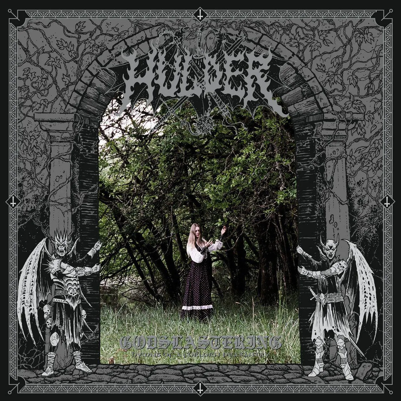 Hulder GODSLASTERING: HYMNS OF A FORLORN PEASANTRY (ULTRA CLEAR & BLACK SMOKE) Vinyl Record