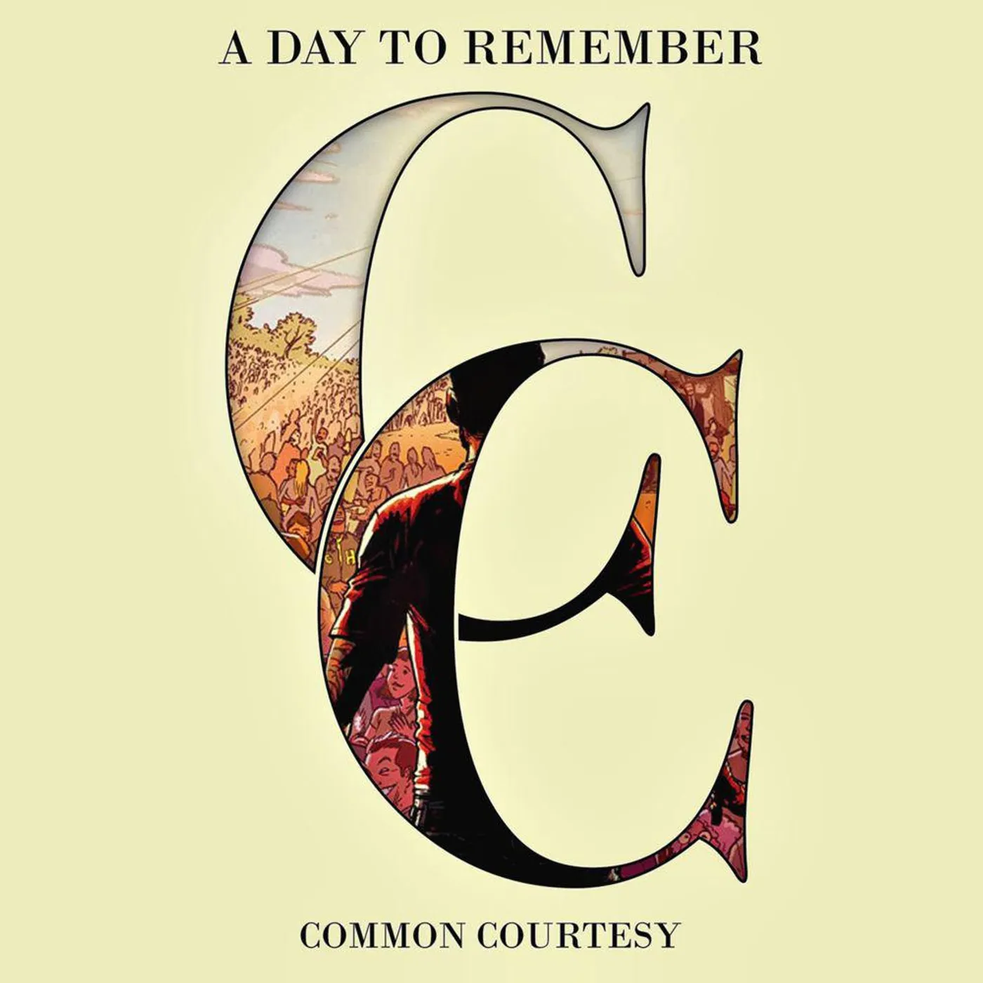 A Day To Remember COMMON COURTESY (LEMON & MILKY CLEAR VINYL) Vinyl Record