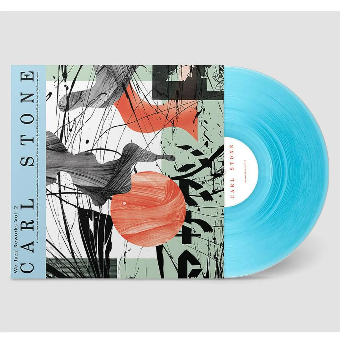 Carl Stone We Jazz Reworks: Vol. 2 (Curacao Blue Transparent Vinyl/inside Out Sleeve/obi W/ Liner Notes) Vinyl Record