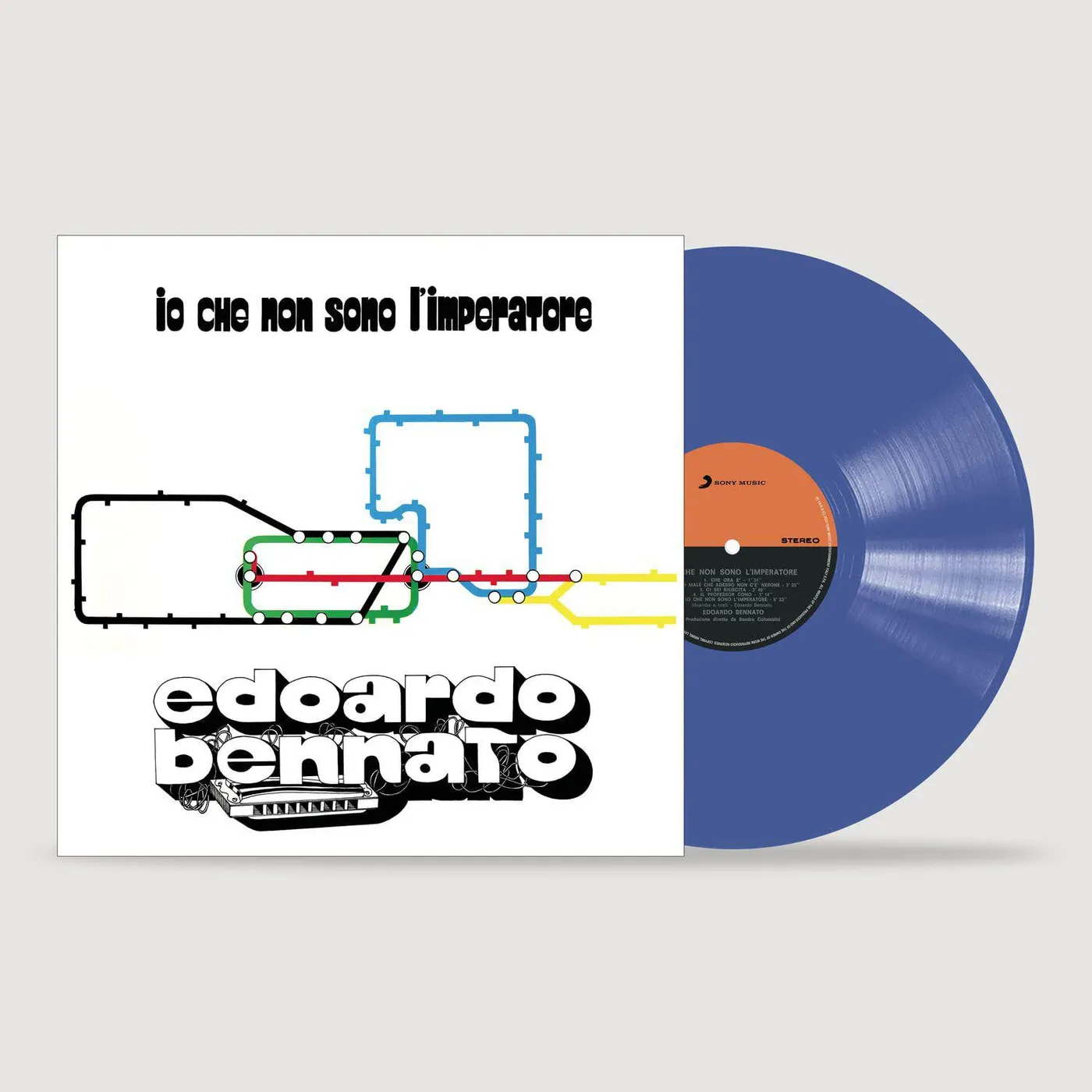 Edoardo Bennato Io Che Non Sono L'imperatore (Blue) Vinyl Record