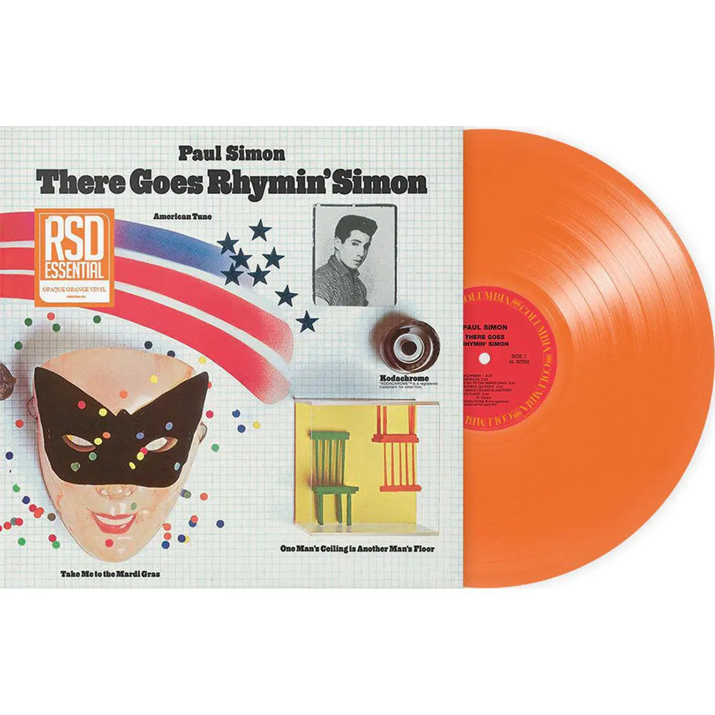 Paul Simon There Goes Rhymin' Simon (RSD Essential/50th Anniv/Opaque Orange) Vinyl Record