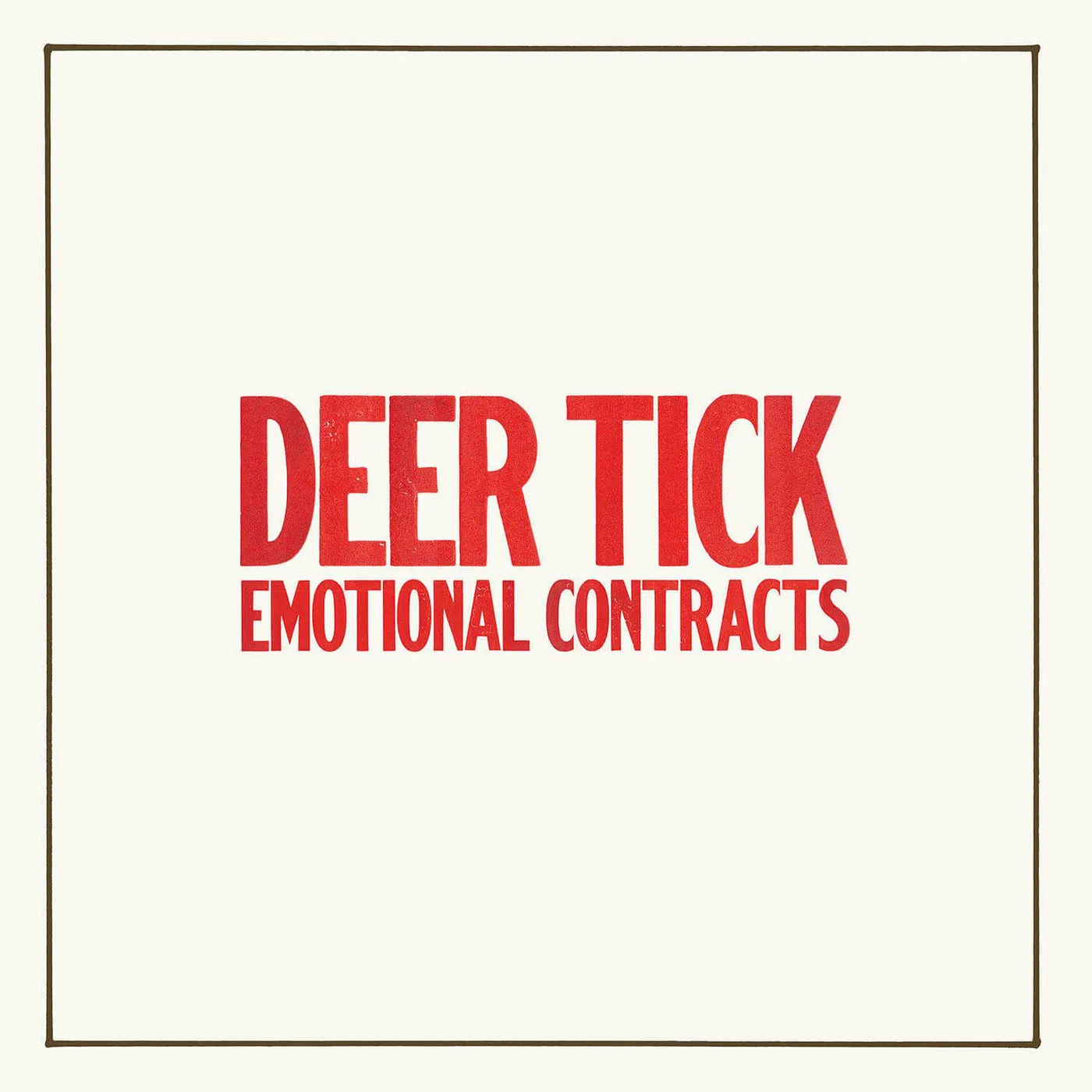 Deer Tick Emotional Contracts (Opaque Red) Vinyl Record