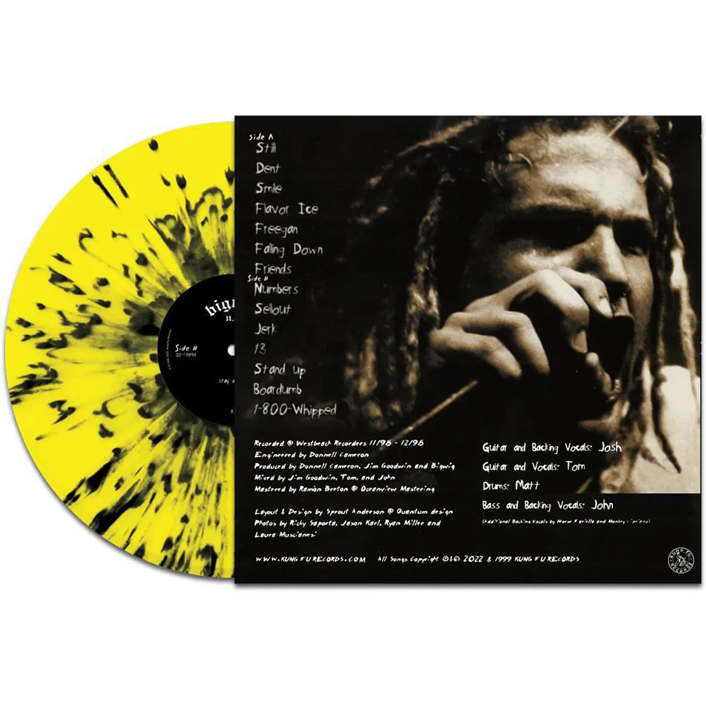 Bigwig Stay Asleep (Yellow/Black Splatter) Vinyl Record