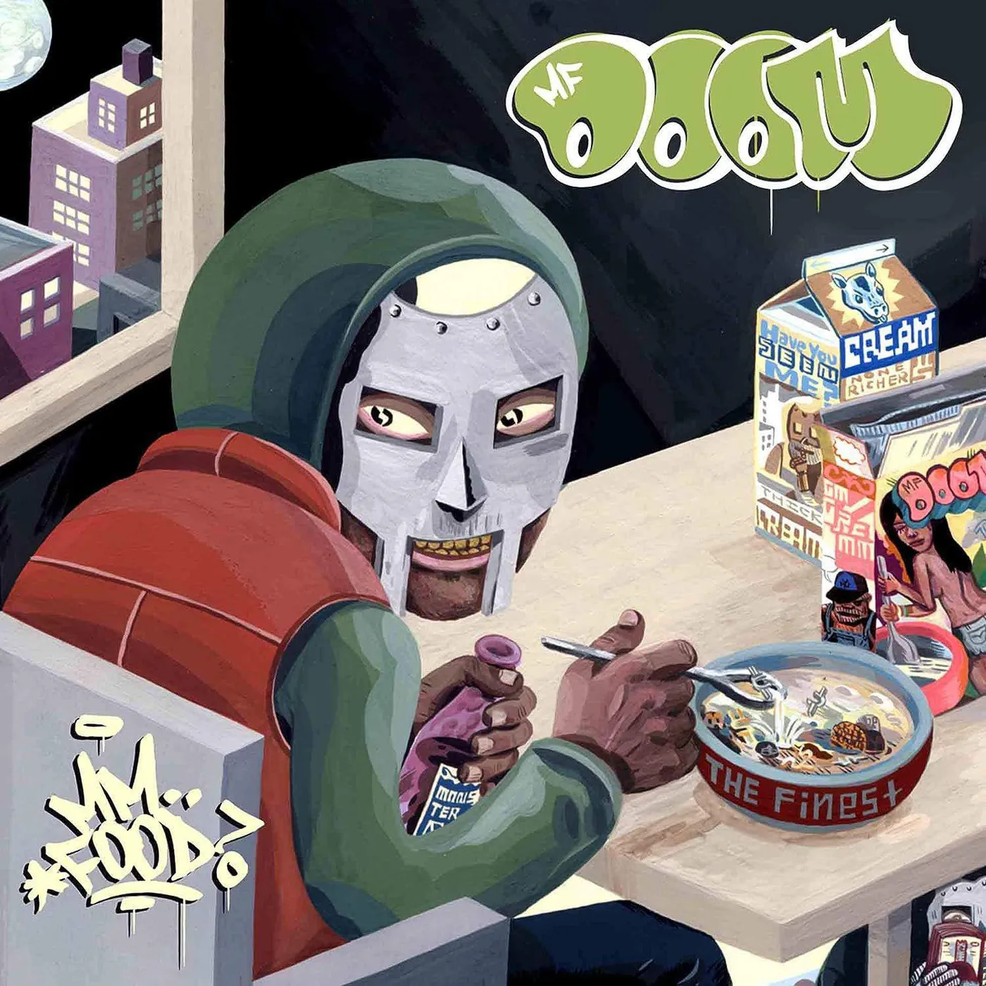 MF DOOM Mm..food (Green & Pink) Vinyl Record