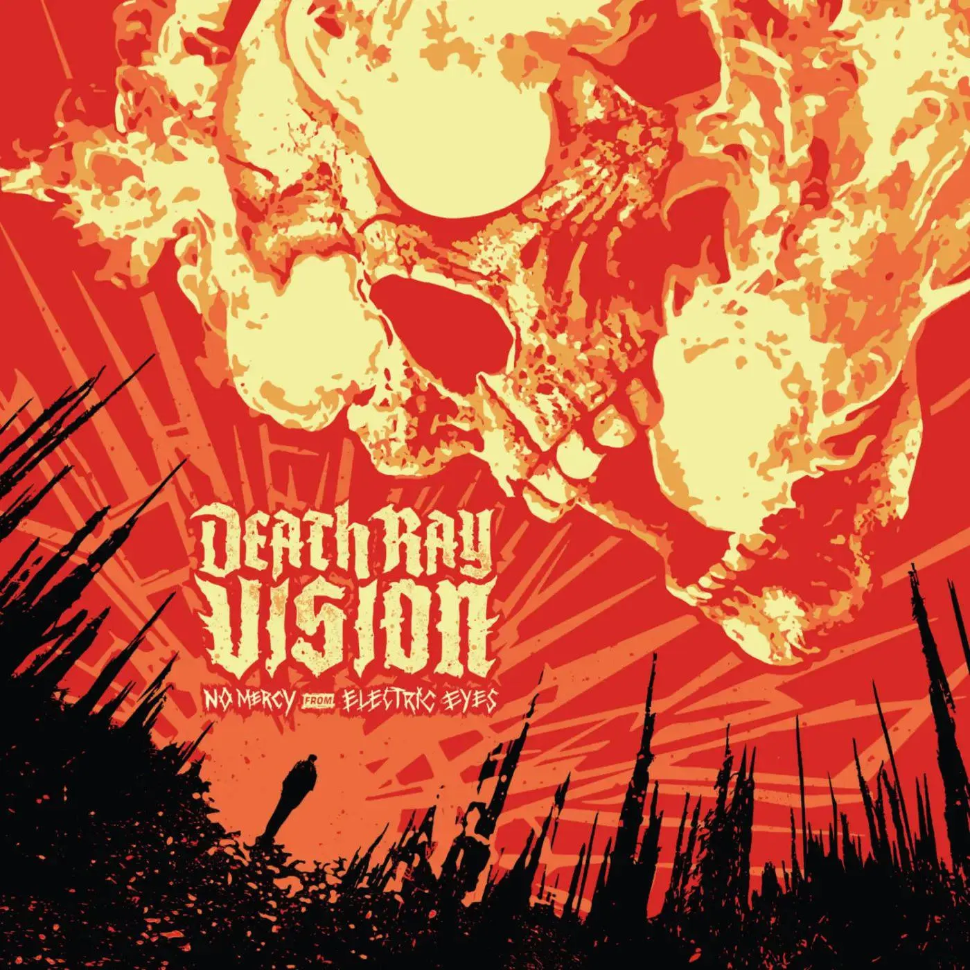 Death Ray Vision No Mercy From Electric Eyes (Black In Red Vinyl Record)