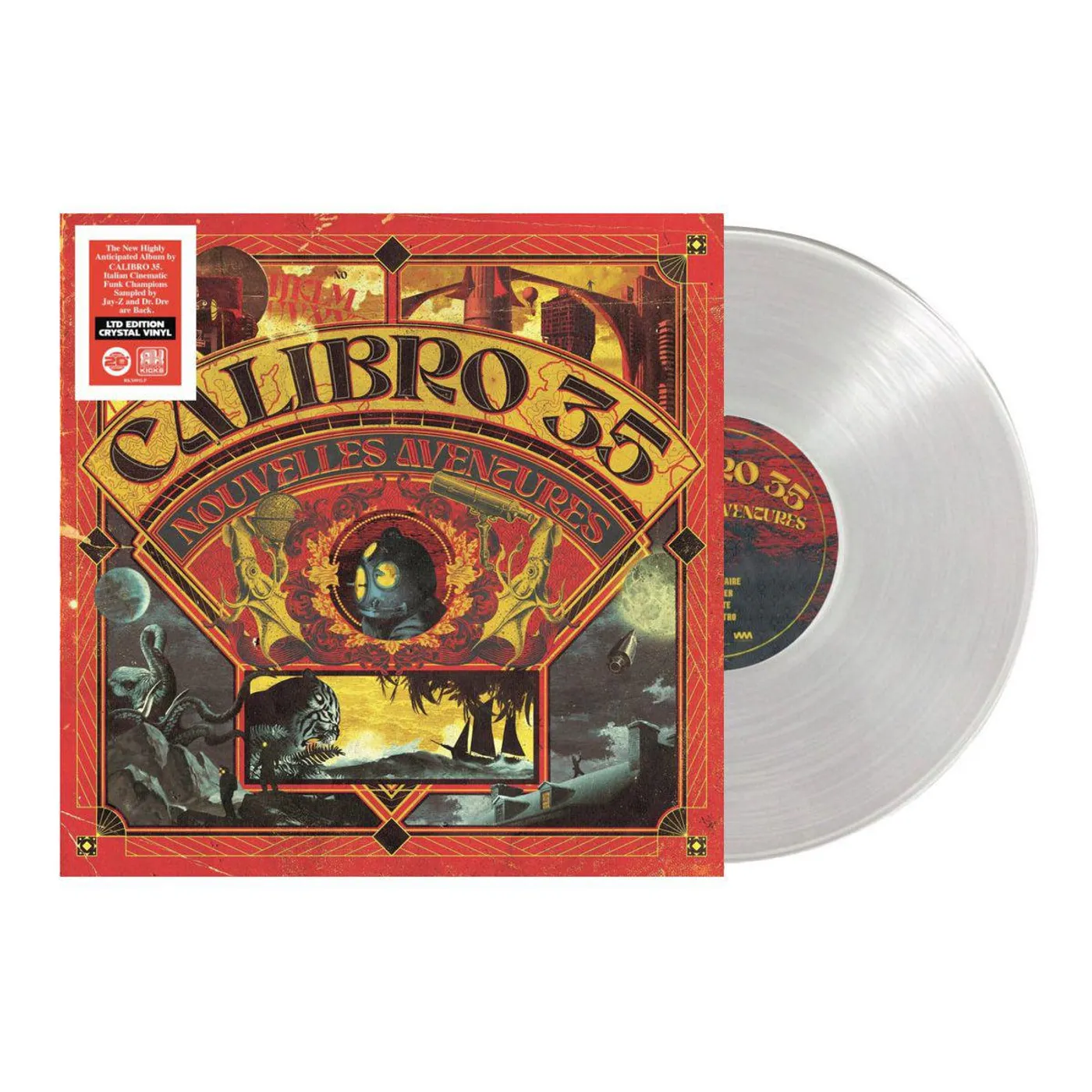 Calibro 35 Nouvelles Aventures (Crystal Clear) Vinyl Record