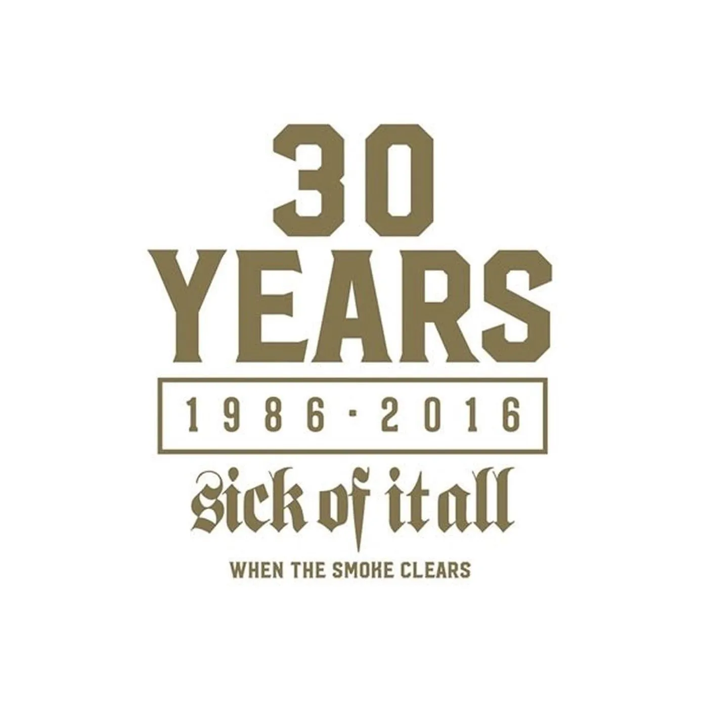 Sick Of It All When The Smoke Clears (Gold) Vinyl Record