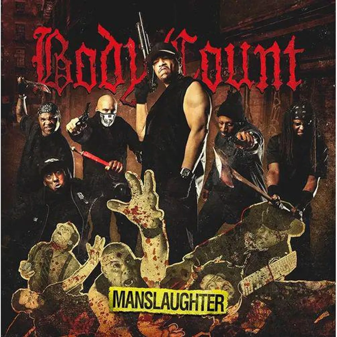 Body Count Manslaughter (X) (Black-yellow Striped / Black-silver Splatter Vinyl Record) (I)