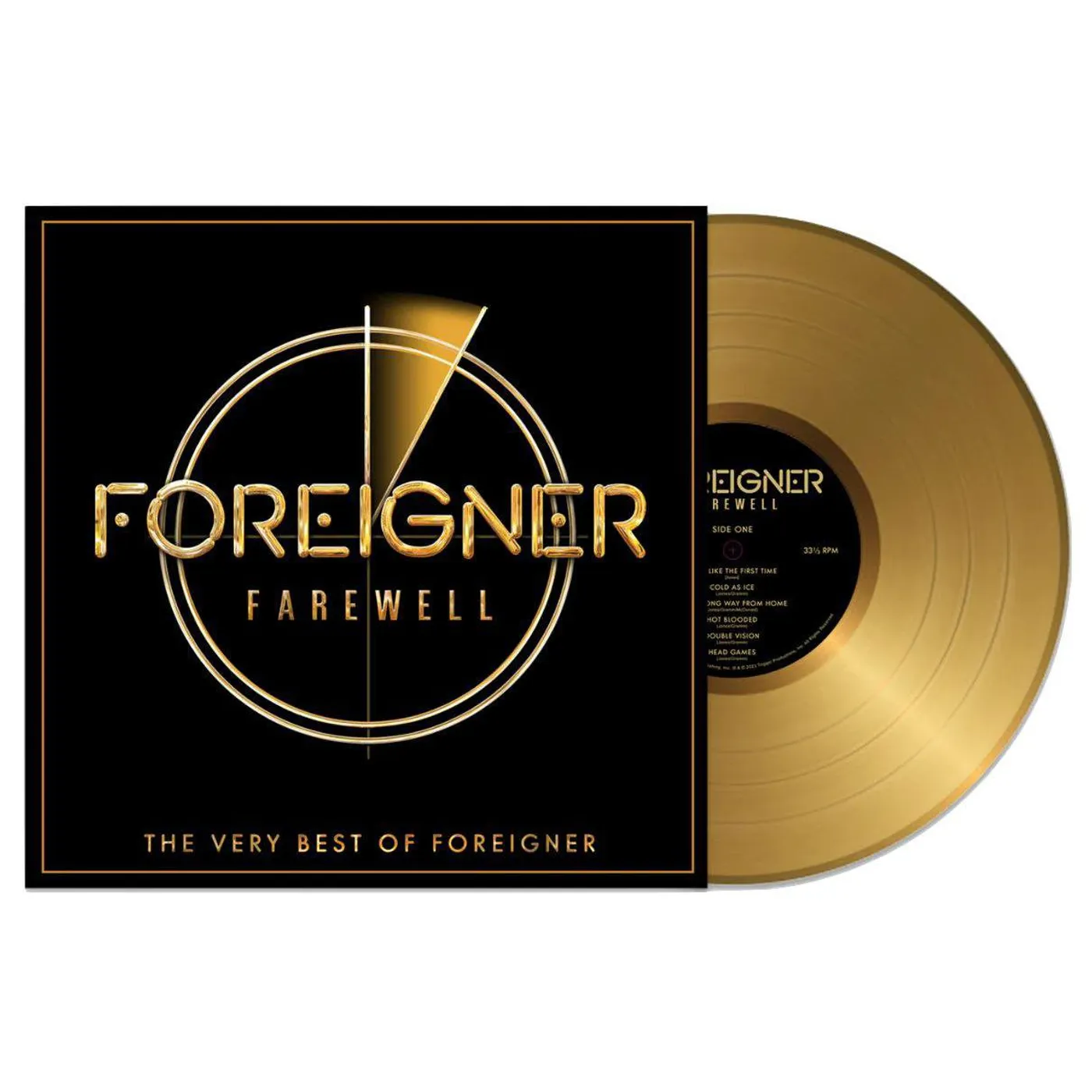 Farewell - The Very Best Of Foreigner (Gold Vinyl Record)