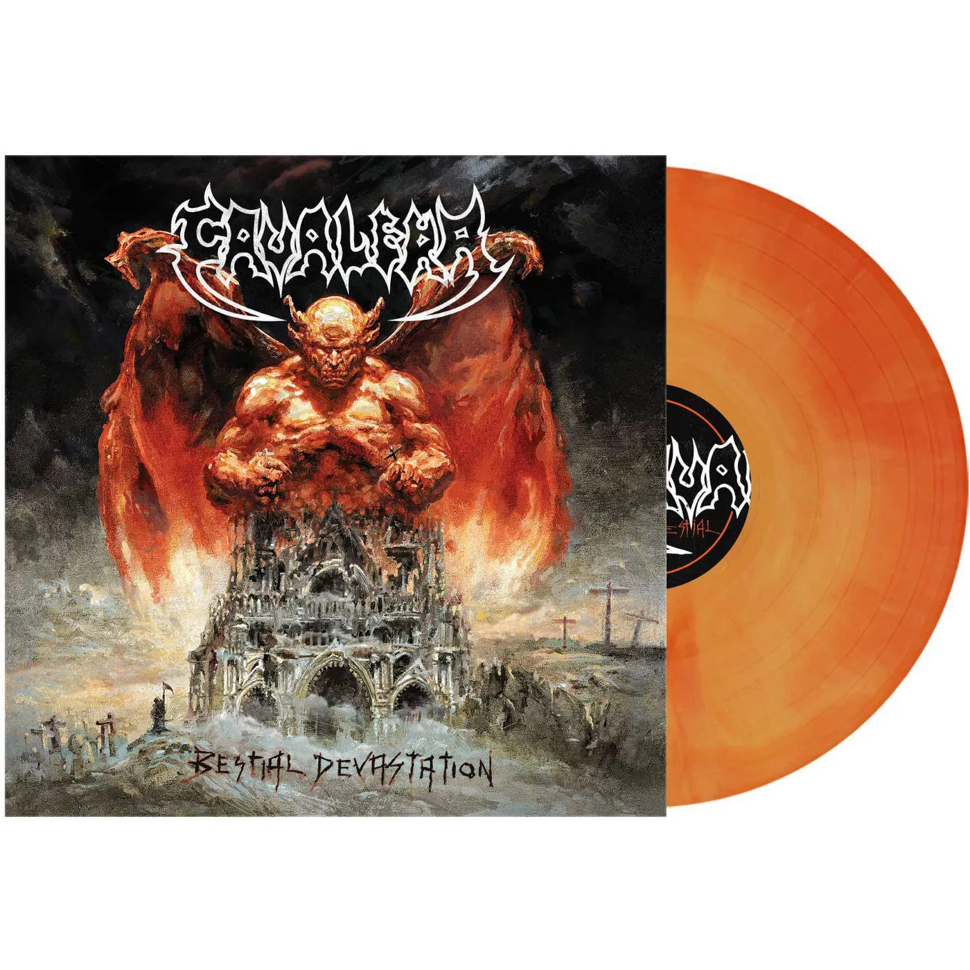 Cavalera Conspiracy Bestial Devastation (Orange Swirl Vinyl Record)