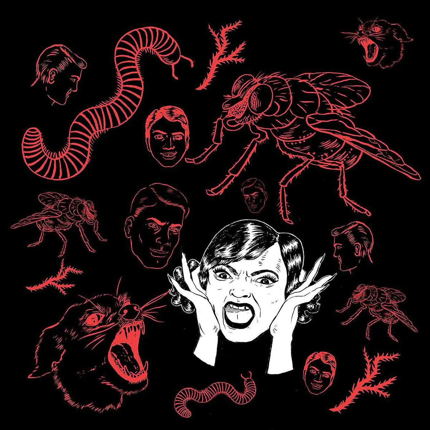 Bush Tetras They Live In My Head (Red Vinyl Record)