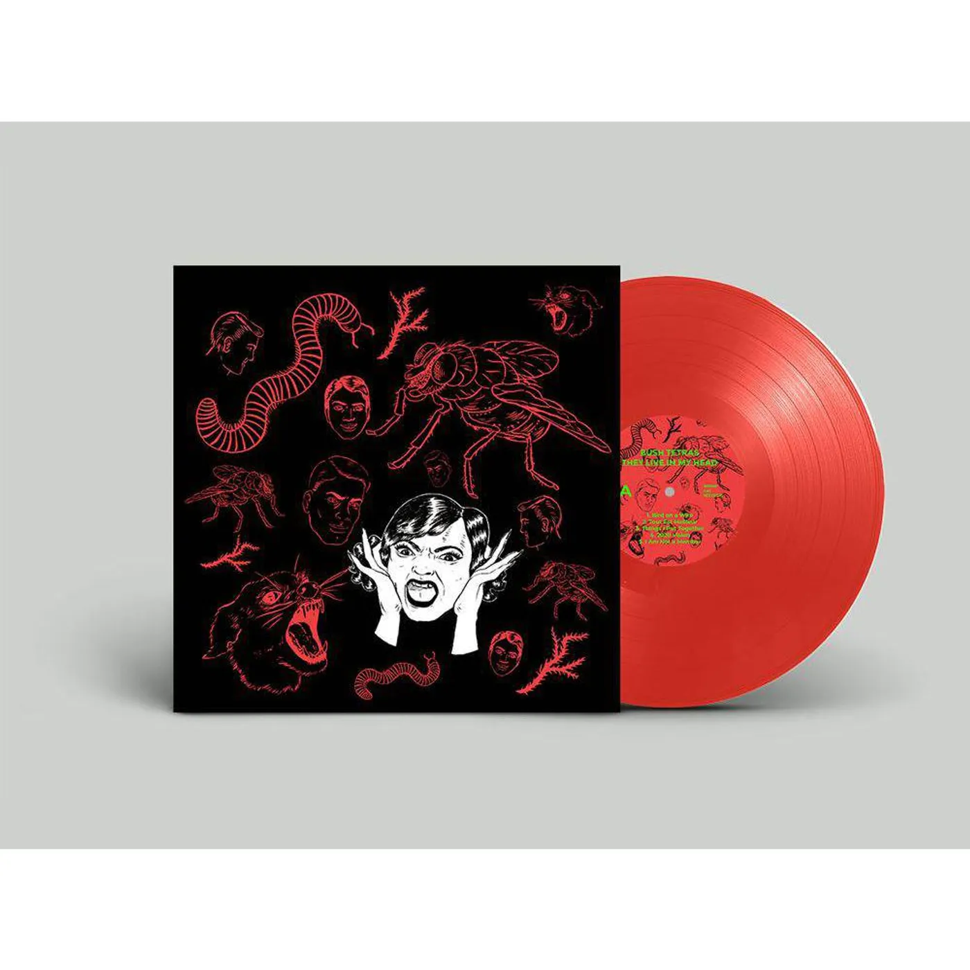 Bush Tetras They Live In My Head (Red Vinyl Record)