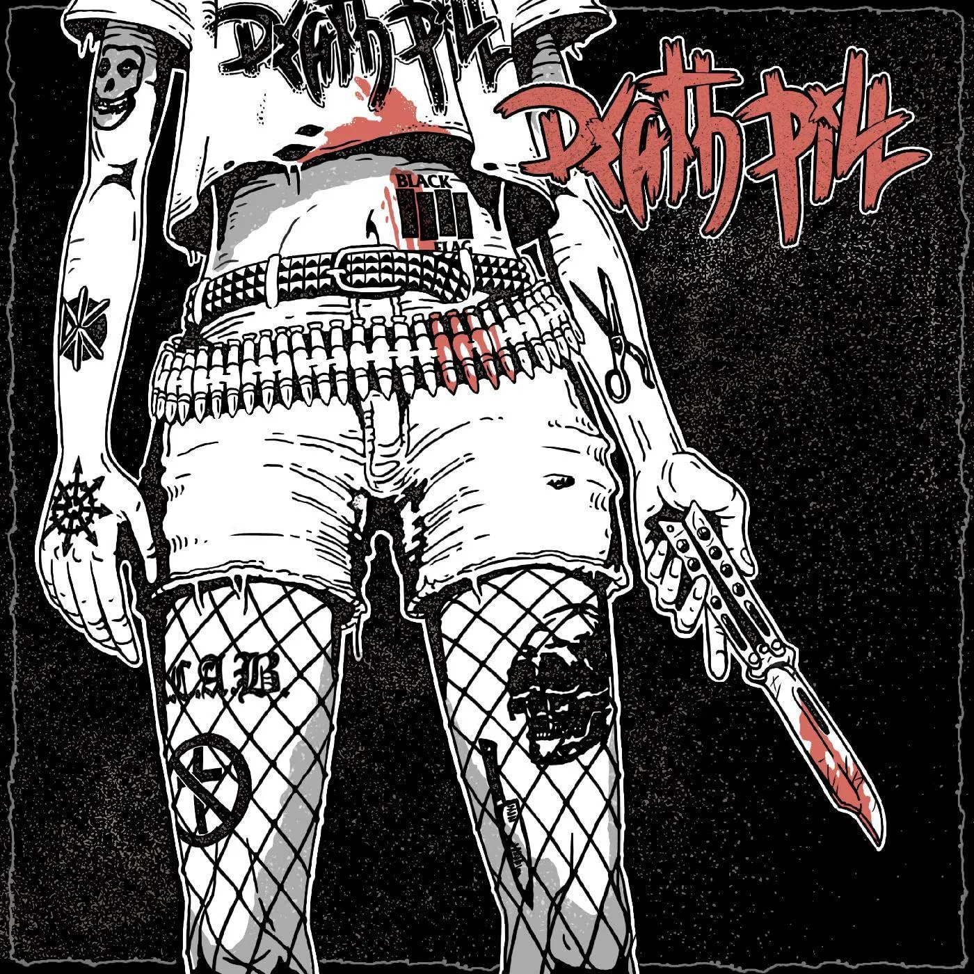 Death Pill (White & Red Splatter) Vinyl Record