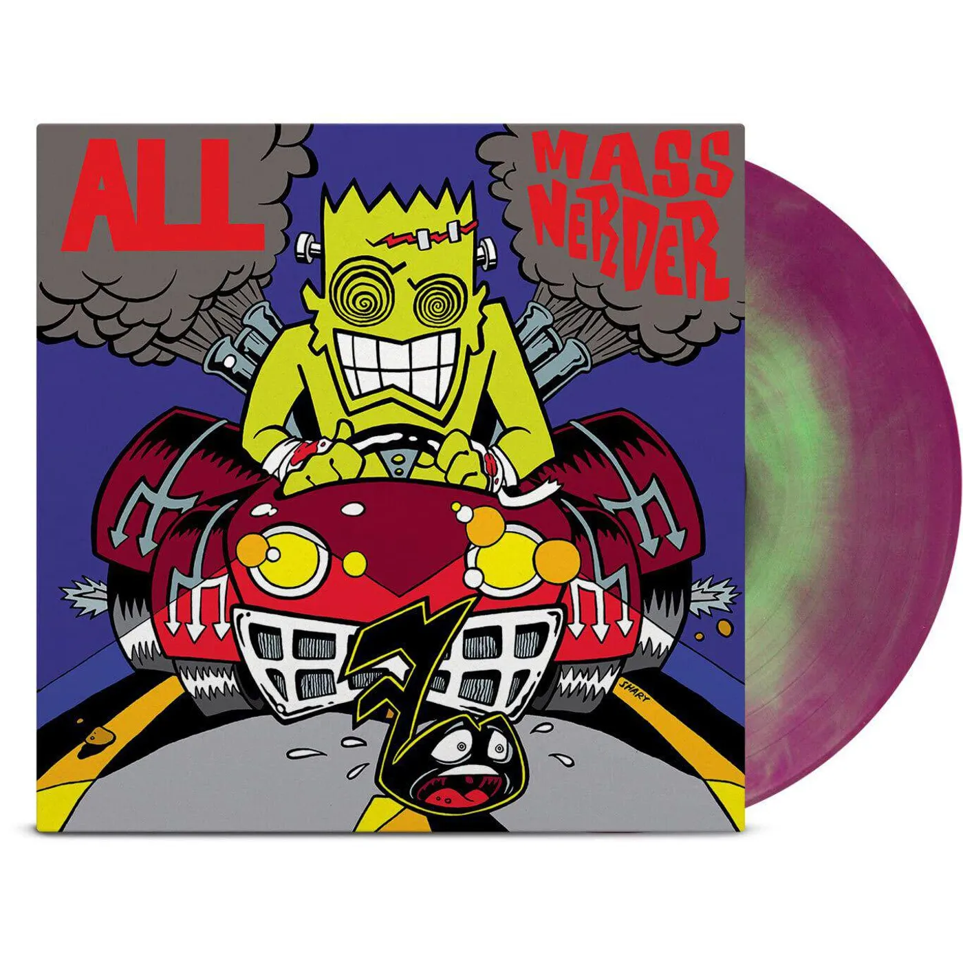 All Mass Nerrder (Opaque Green/Purple Galaxy) Vinyl Record