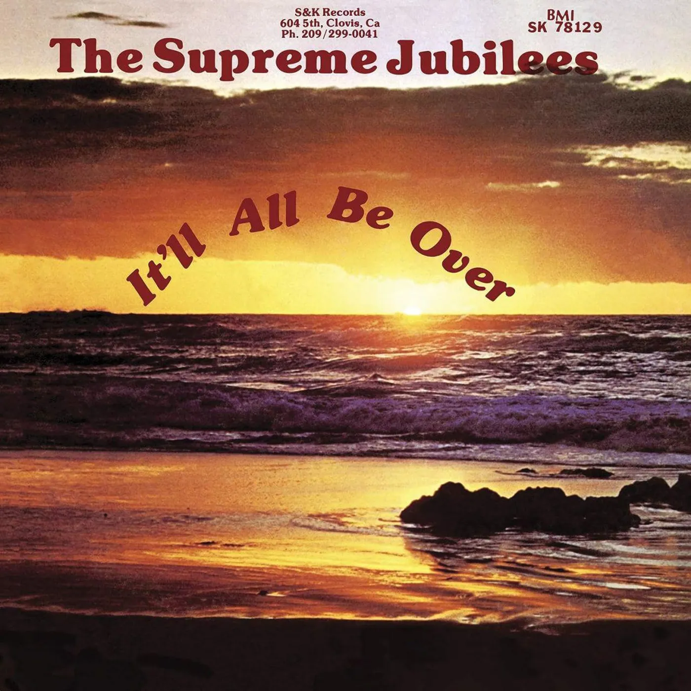 Supreme Jubilees It'll All Be Over (Maroon Yellow) Vinyl Record