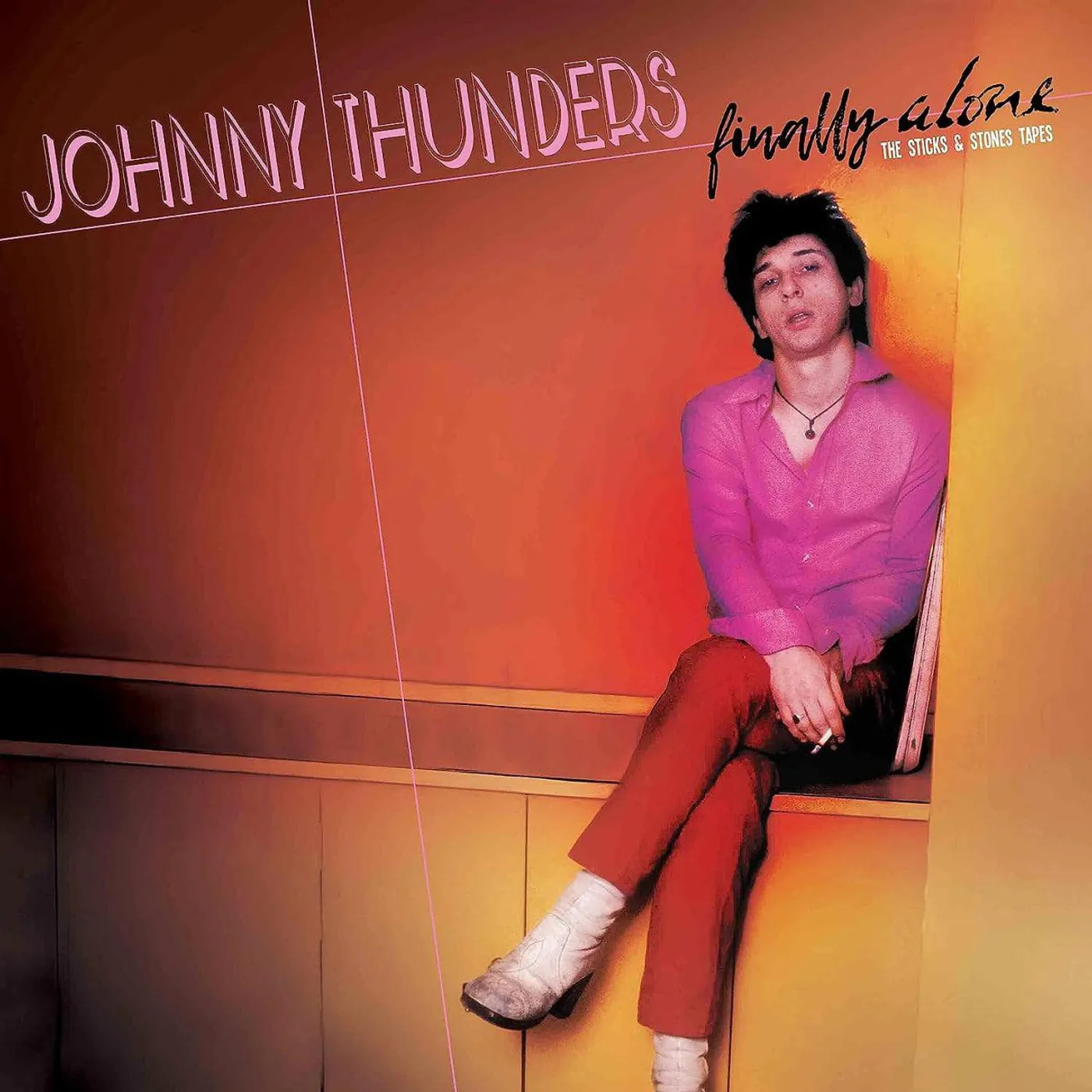 Johnny Thunders Finally Alone (Yellow/Pink) Vinyl Record