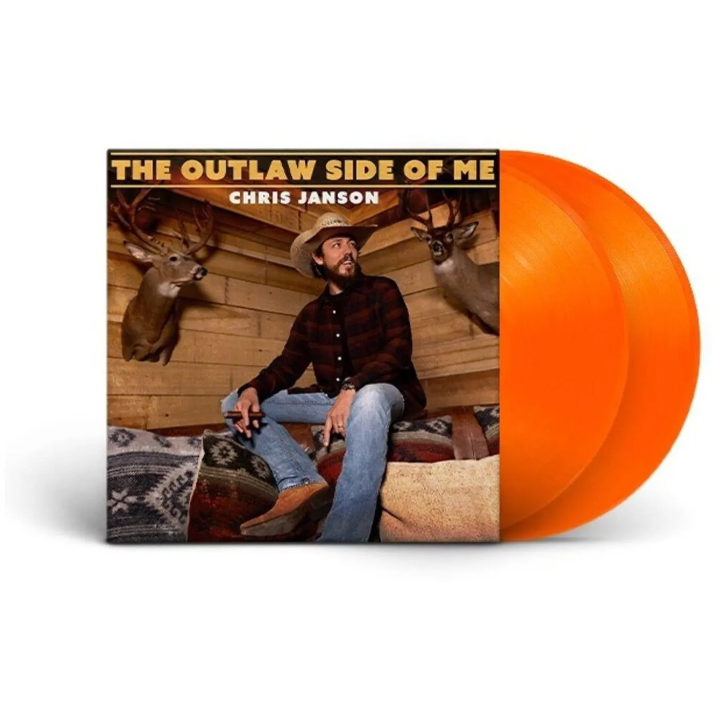 Chris Janson Outlaw Side Of Me (Neon Orange/2LP) Vinyl Record