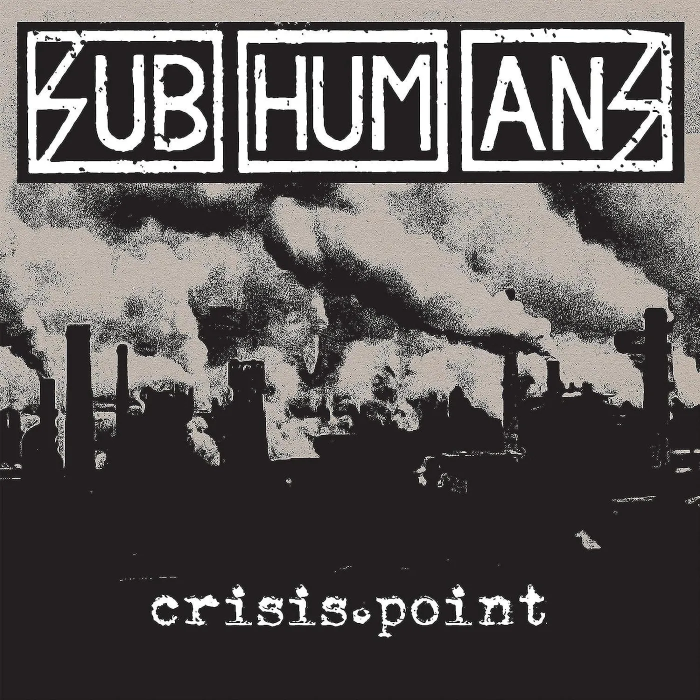 Subhumans Crisis Point (White & Black Galaxy) Vinyl Record