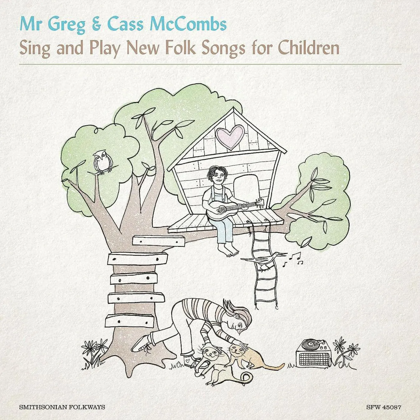 Mr. Greg & Cass Mccombs Sing & Play New Folk Songs for Children Vinyl Record