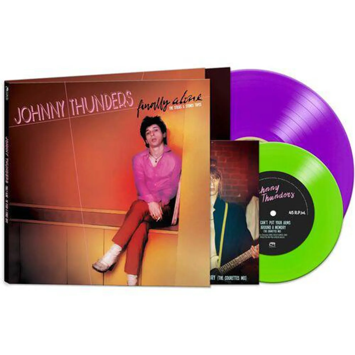 Johnny Thunders Finally Alone (Purple/Green) Vinyl Record