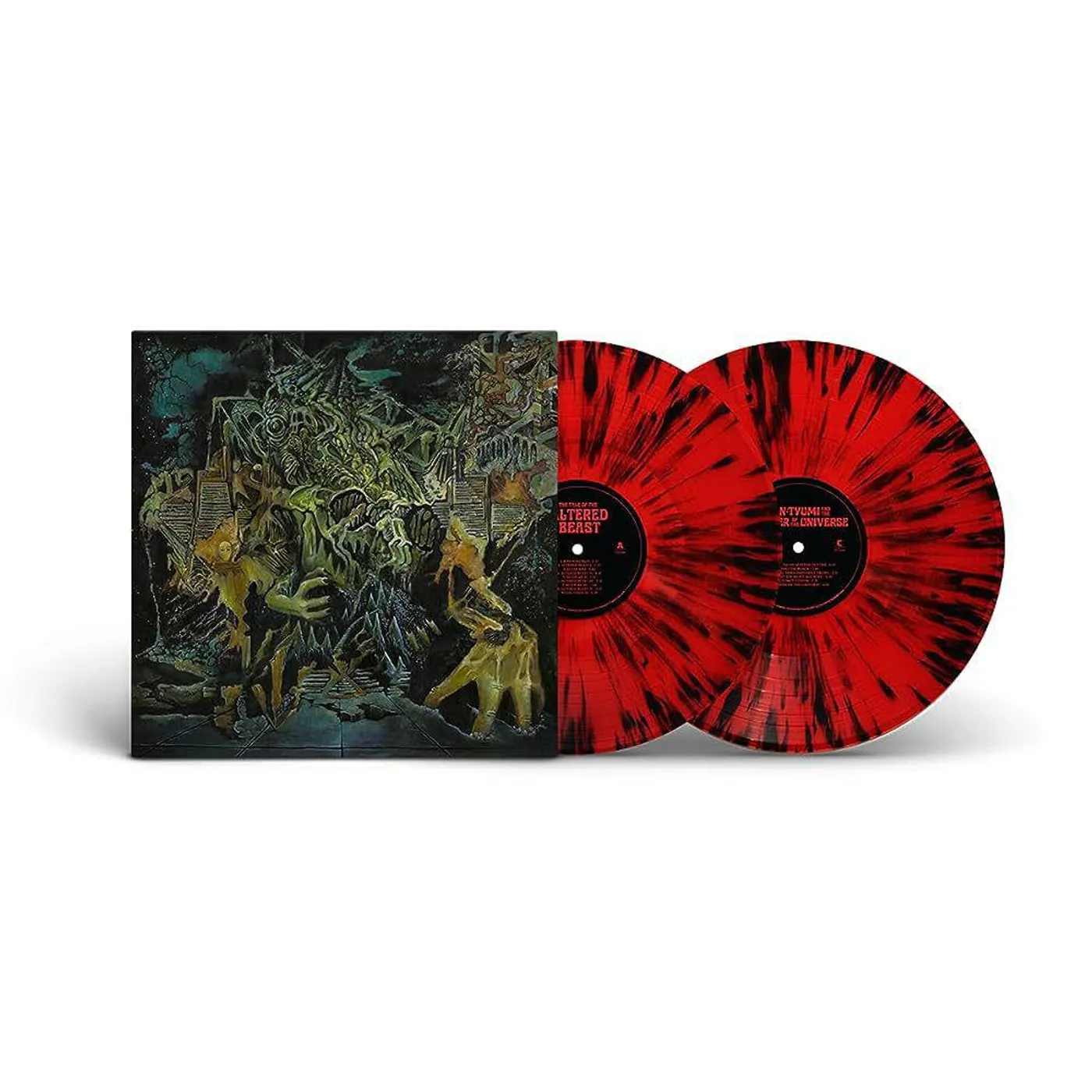 King Gizzard & The Lizard Wizard Murder Of The Universe (Cosmic Carnage 2LP/Translucent Red w/ Black Splatter/Side-D Etching) Vinyl Record