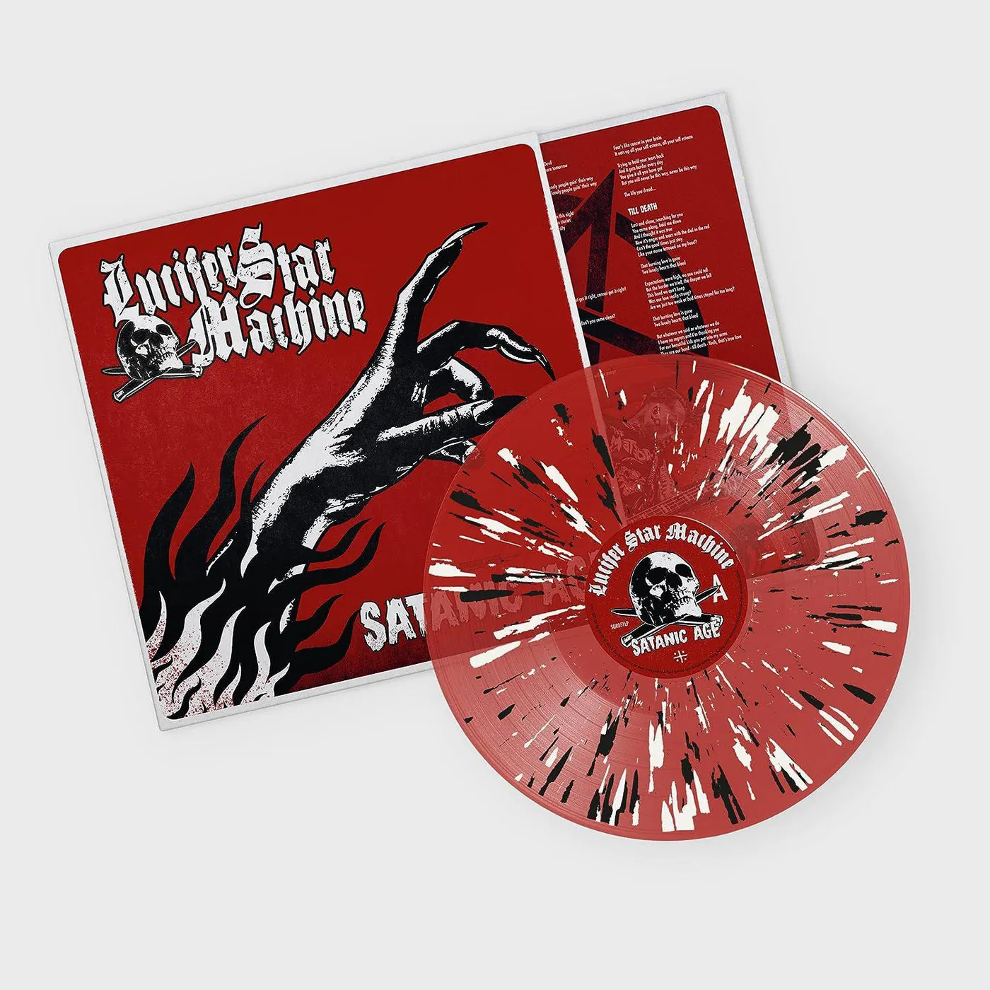 Lucifer Star Machine Satanic Age (Red Splatter) Vinyl Record