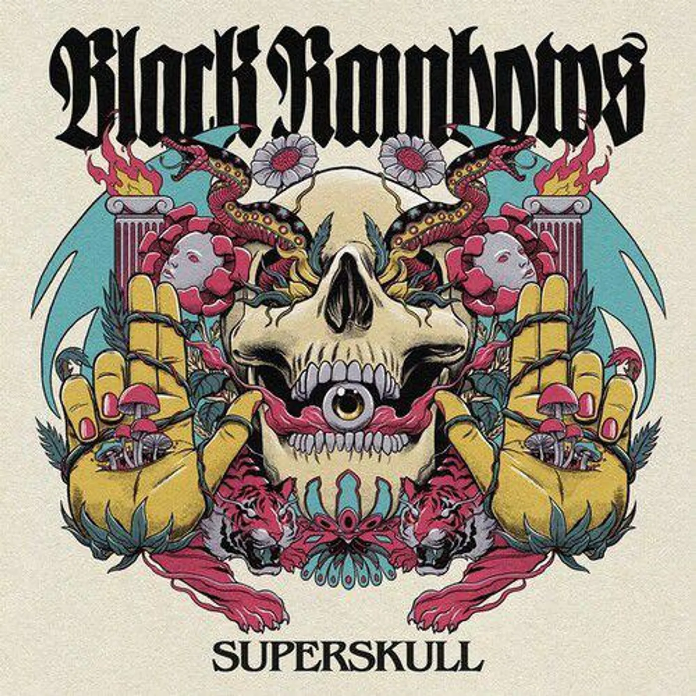 Black Rainbows Superskull (Neon Magenta) Vinyl Record