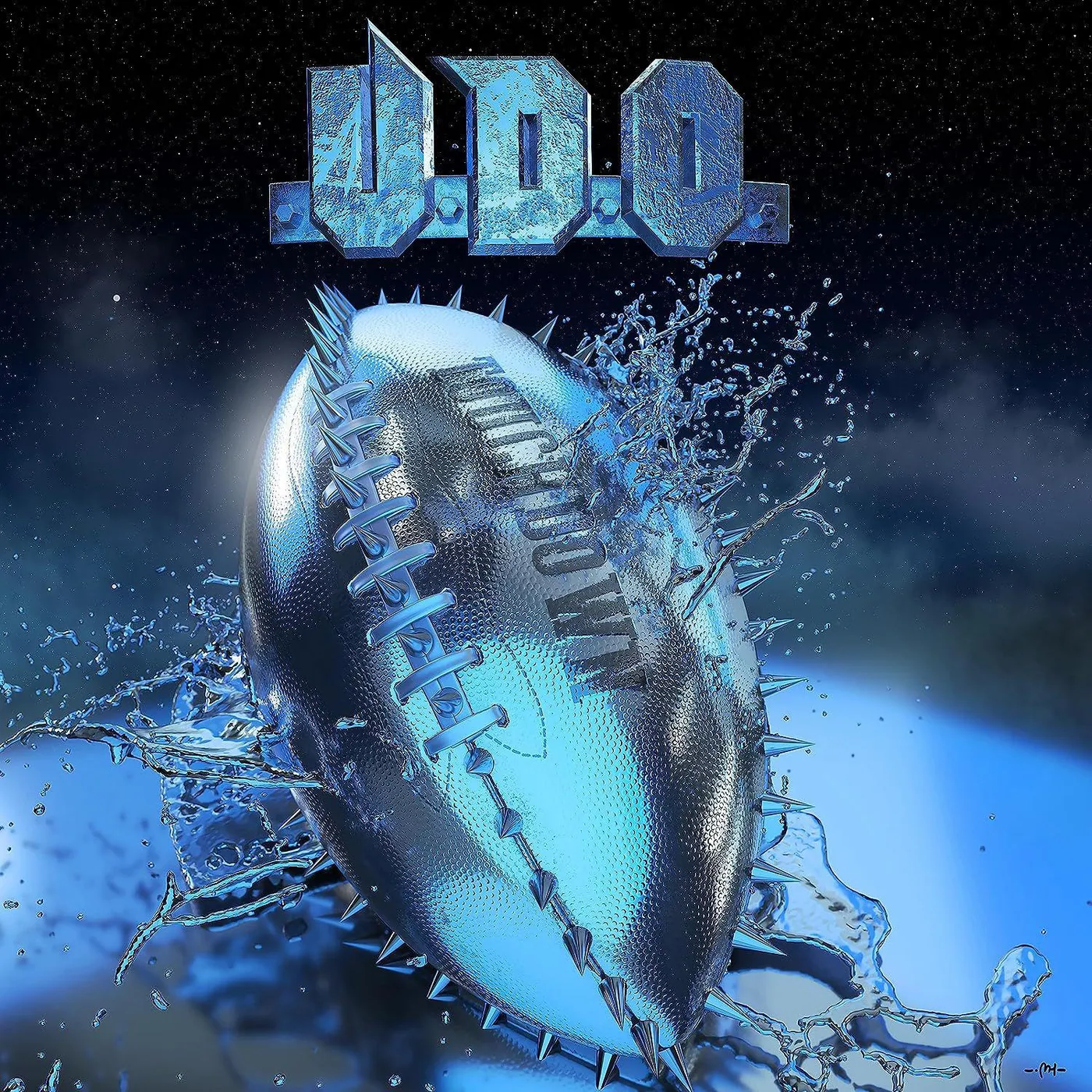U.D.O. Touchdown (Clear/Blue White Splatter/2LP) Vinyl Record