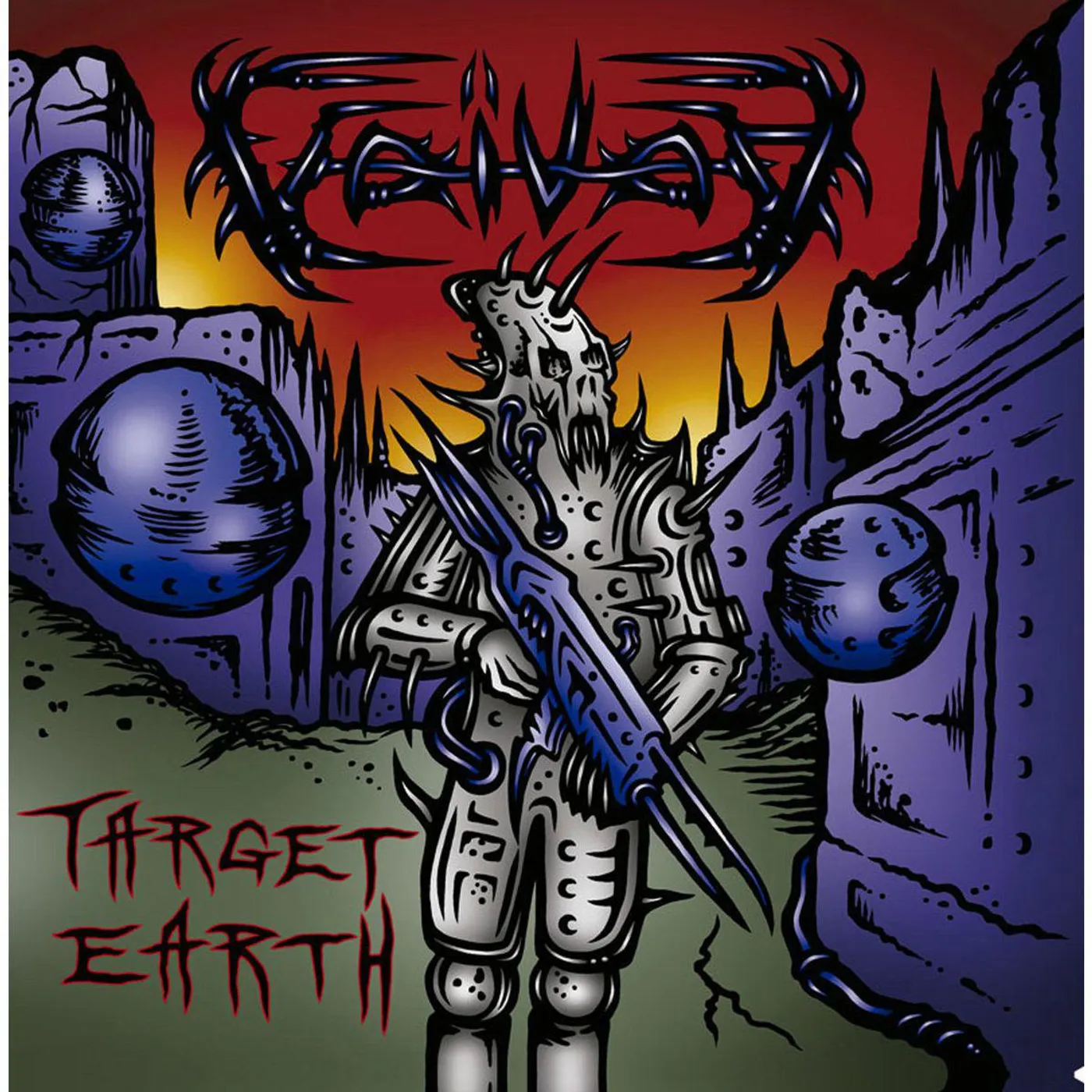 Voivod Target Earth (Magenta) Vinyl Record
